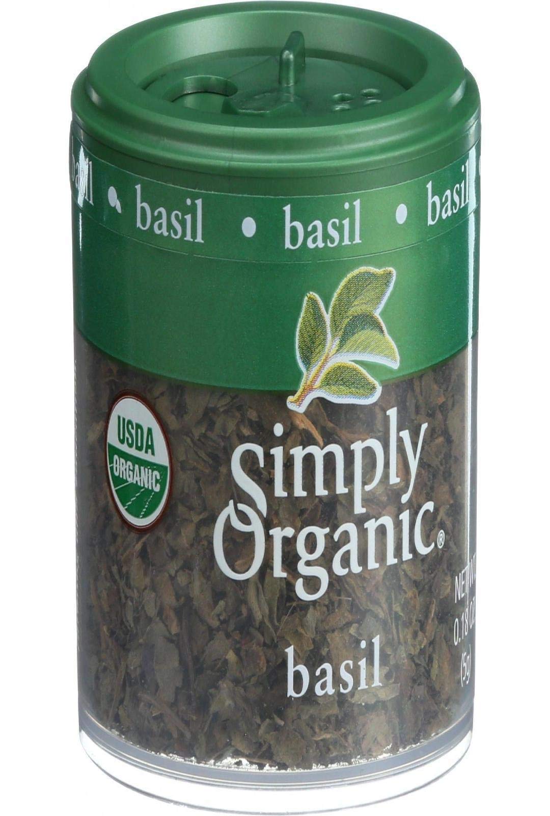 Organic Sweet Basil Leaf, Cut & Sifted, 0.18 oz | USDA Certified | Ocimum Basilicum | Perfect for Cooking, Seasoning & Herbal Tea