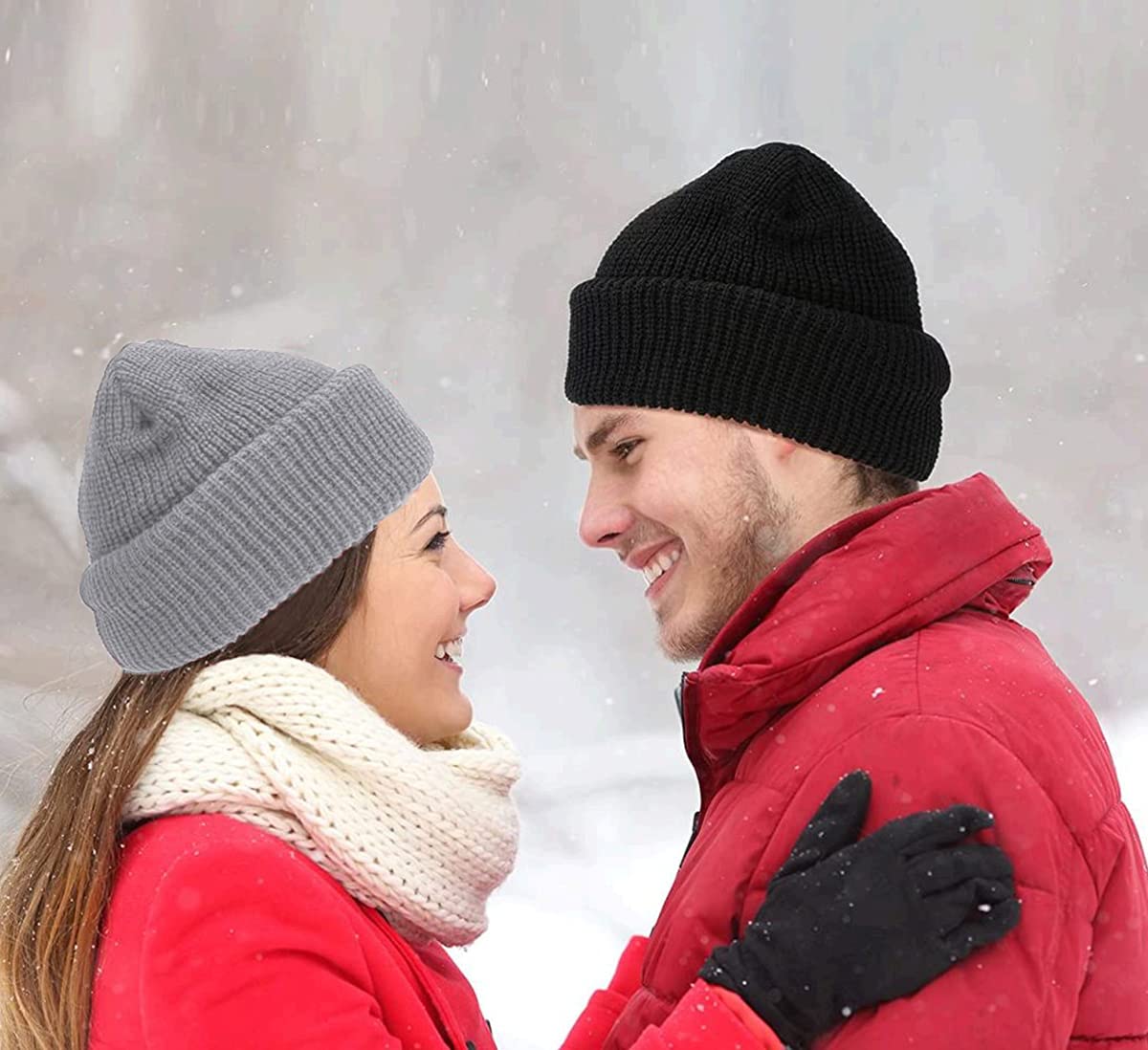 2 Pack 3-Hole Knitted Full Face Cover Ski Mask - Winter Balaclava for Men & Women - Warm Face Mask for Skiing, Snowboarding, Motorcycling & Outdoor Sports in Cold Weather