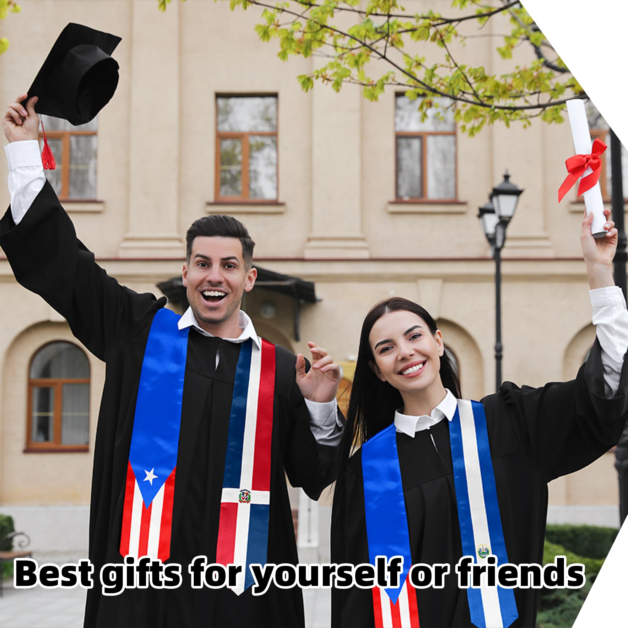 Graduation Stole & Sash Scarf - Perfect Graduation Gift for International Students - Ideal for Commencement Ceremonies & Academic Celebrations