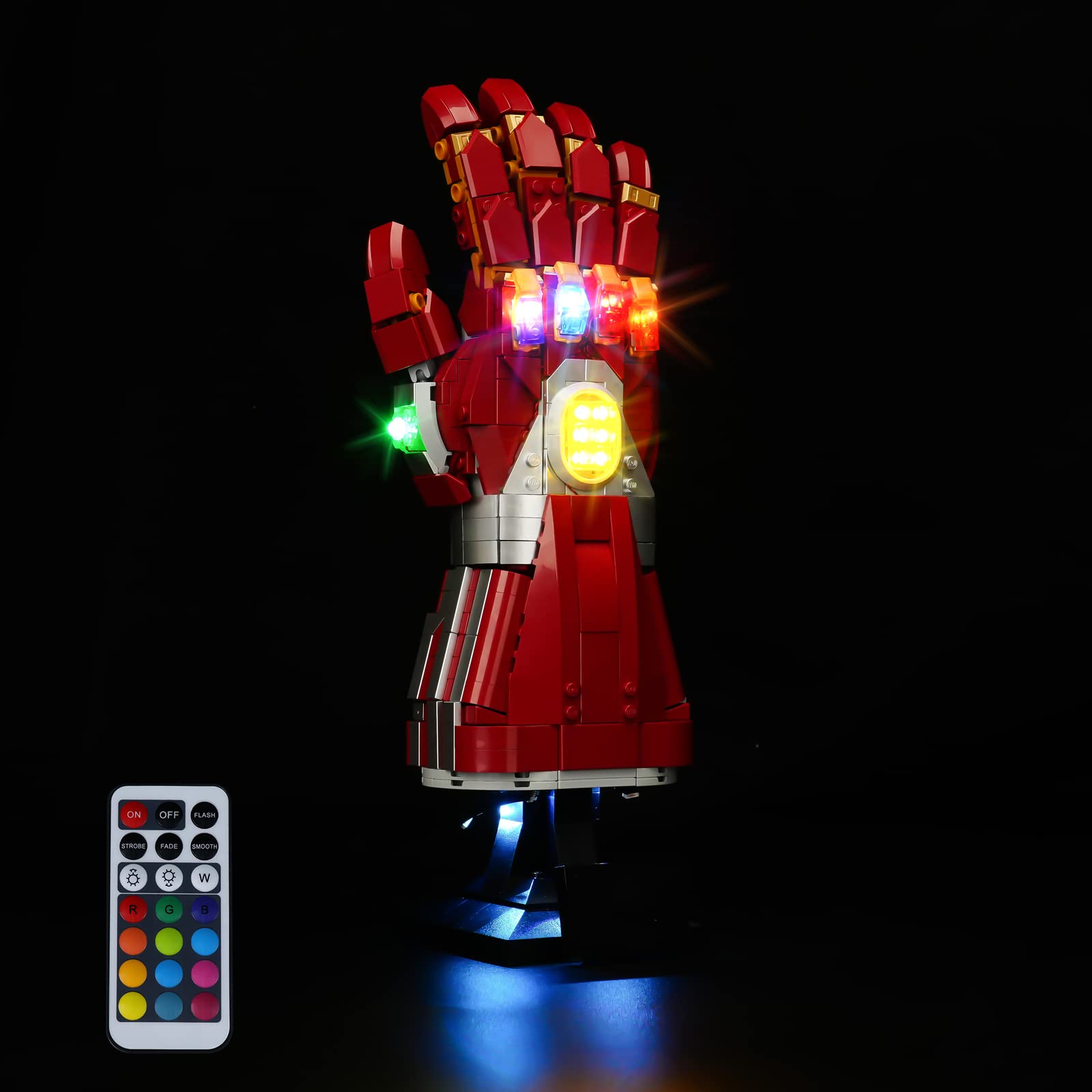 CoolDAC LED Light Kit for Lego 76223 Nano Gauntlet Building Set - Compatible with Marvel Avengers Infinity Gauntlet Model (Lego Set Not Included) | Perfect for Display, Collectors & DIY Lighting Projects