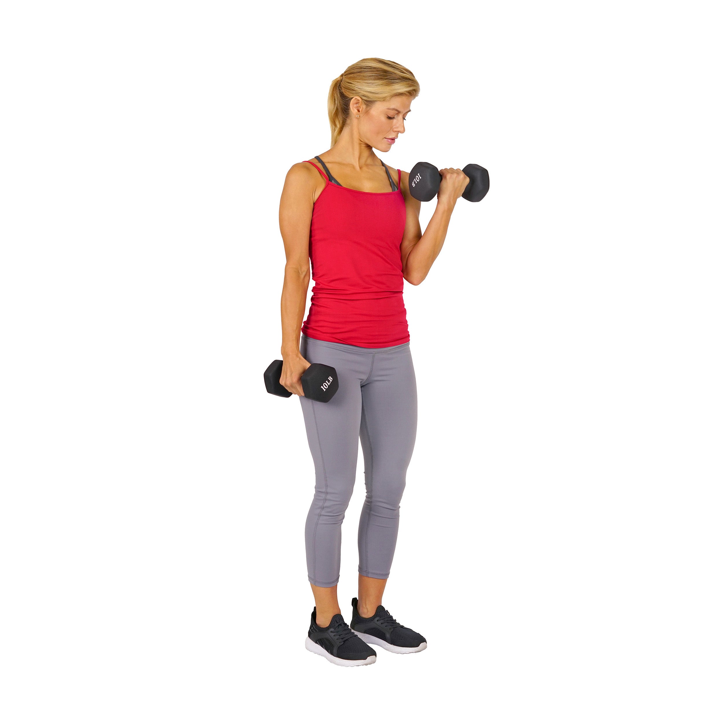 Neoprene Dumbbell Set - 5lb/10lb/15lb/20lb Pair for Home Gym, Strength Training & Fitness Workouts | Non-Slip Grip, Durable Rubber Coating for Weight Lifting & CrossFit
