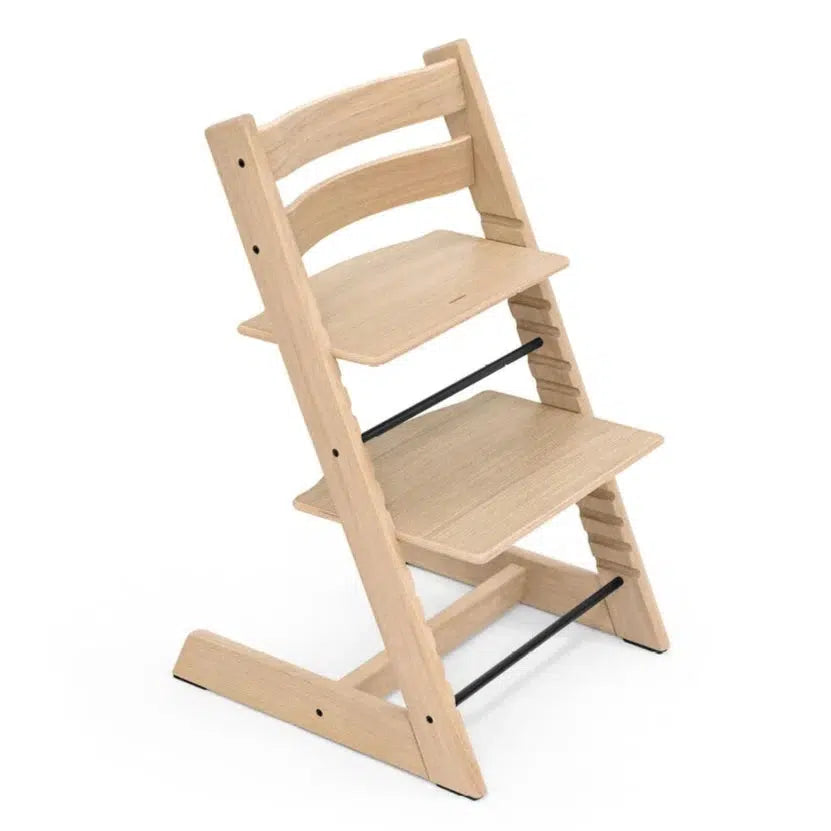 Stokke Tripp Trapp High Chair with Baby Set² - Adjustable Wooden Chair for Toddlers & Kids - Natural Oak Finish - Perfect for Dining, Feeding & Learning Activities