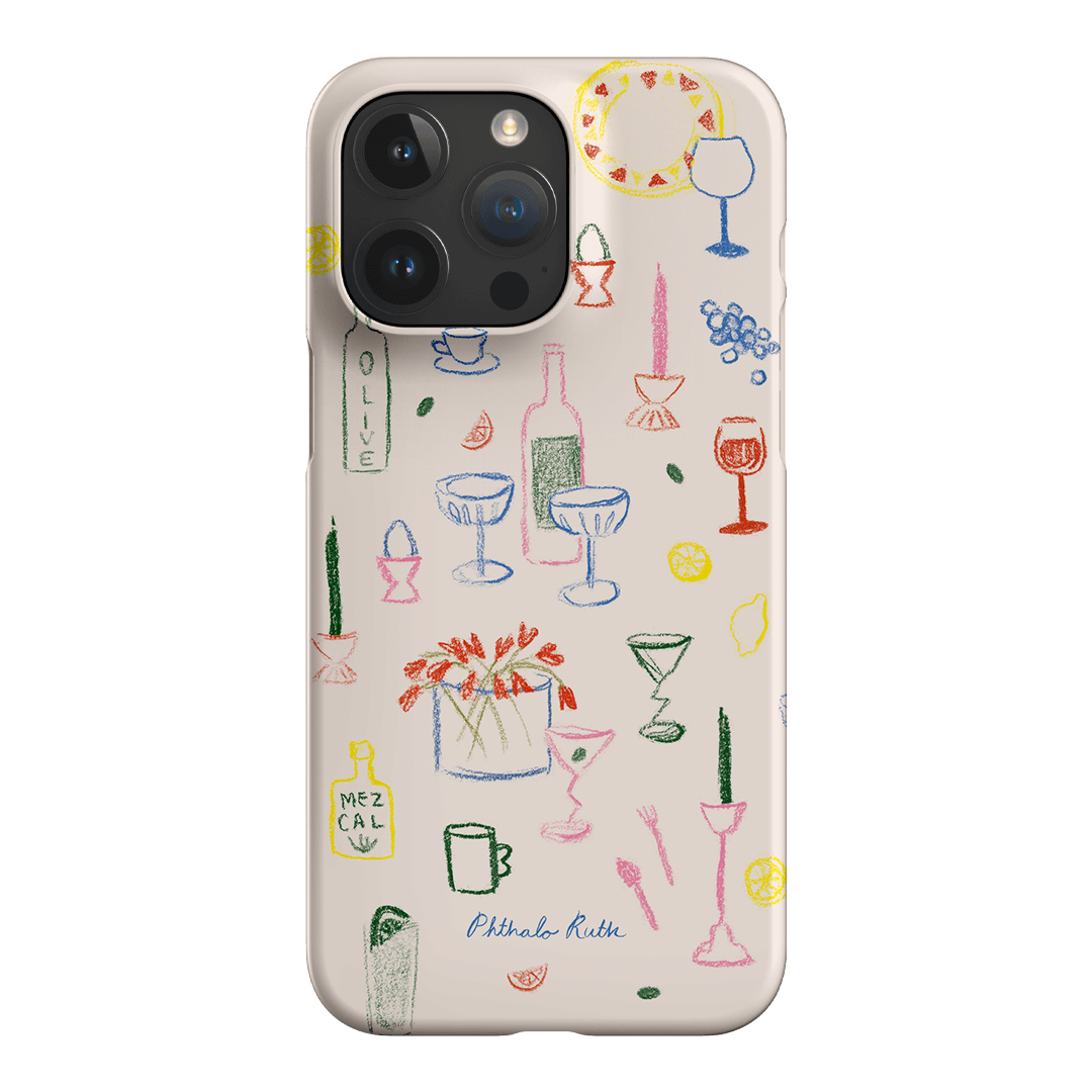 Stylish and Durable Dinnerware-Themed Phone Case - Trendy Design for iPhone & Android - Perfect for Kitchens, Restaurants, and Food Lovers