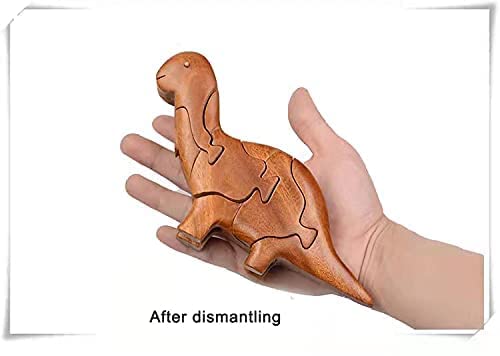 YOVQNMX Wooden Animal Puzzle Toys - Long Necked Dragon Wood Block Puzzle for Kids, Educational Brain Teaser & Intelligence Game - Perfect for Preschool Learning, Birthday Gifts & Family Game Night