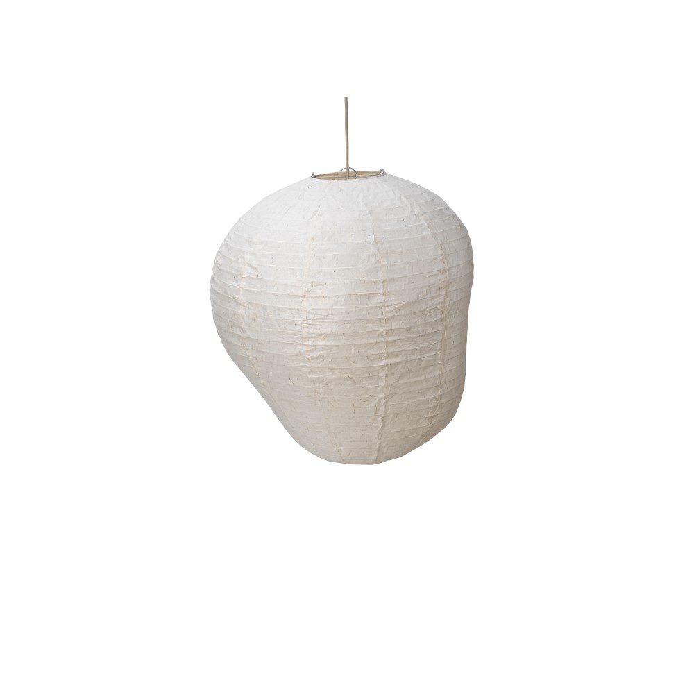 FERM LIVING Kurbis Natural Rattan Pendant Lamp Shade 60cm - Boho Chic Ceiling Light Fixture for Living Room, Bedroom & Dining Room Decor