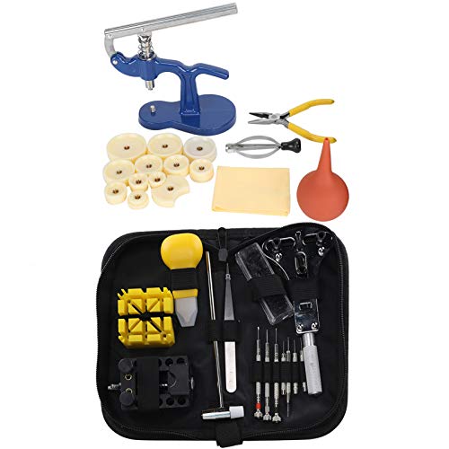 Professional Watch Repair Kit with Pry Cover Opener - Complete Watch Repairing Tools Set for Bracelet Sizing, Strap Adjustment & Maintenance - Perfect for Watch Enthusiasts & DIY Repairs at Home