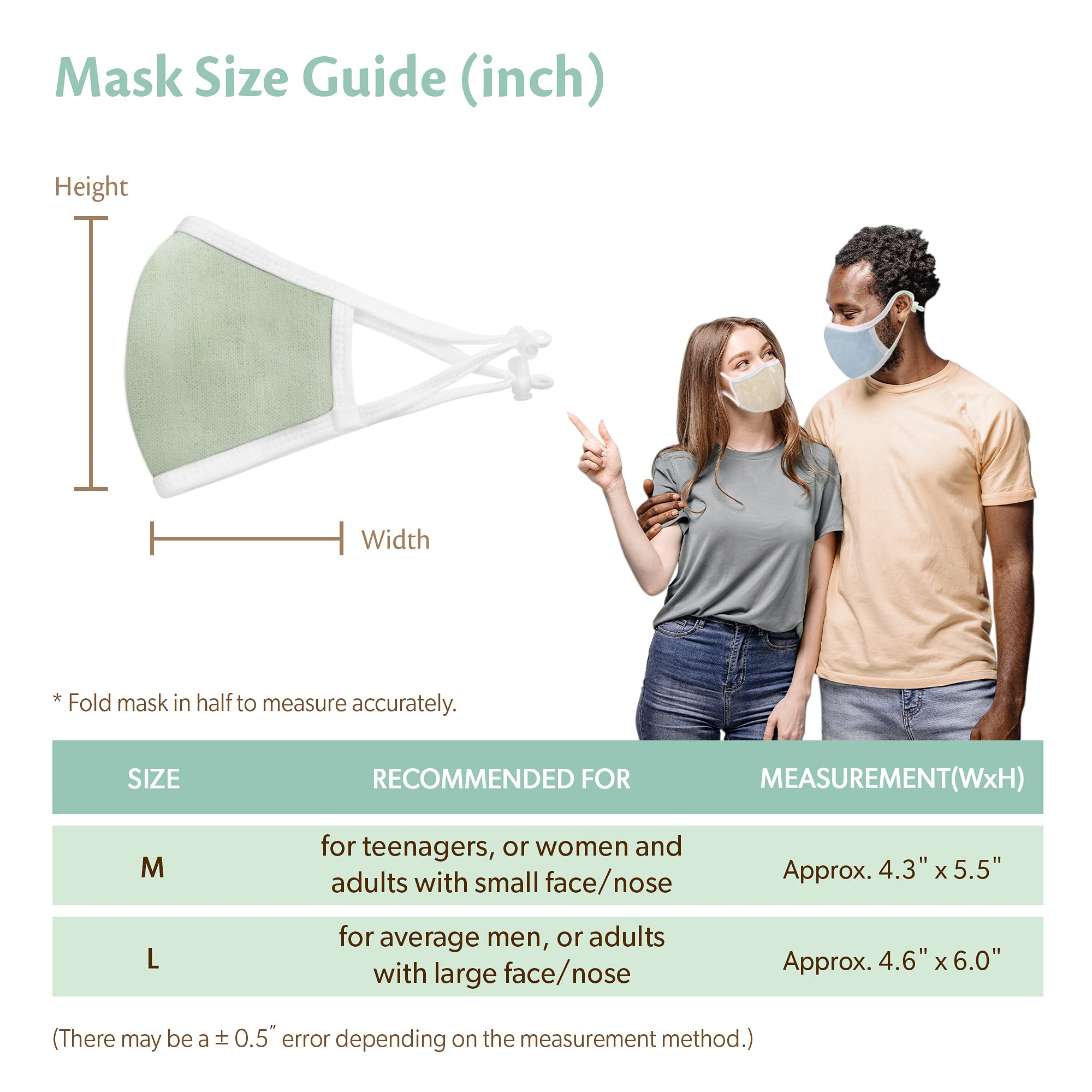 AVO Handmade 3-Pack 100% Organic Cotton Reusable Face Masks with Lanyard - Breathable, Washable Black Masks for Adults | Perfect for Travel, Work & Daily Protection