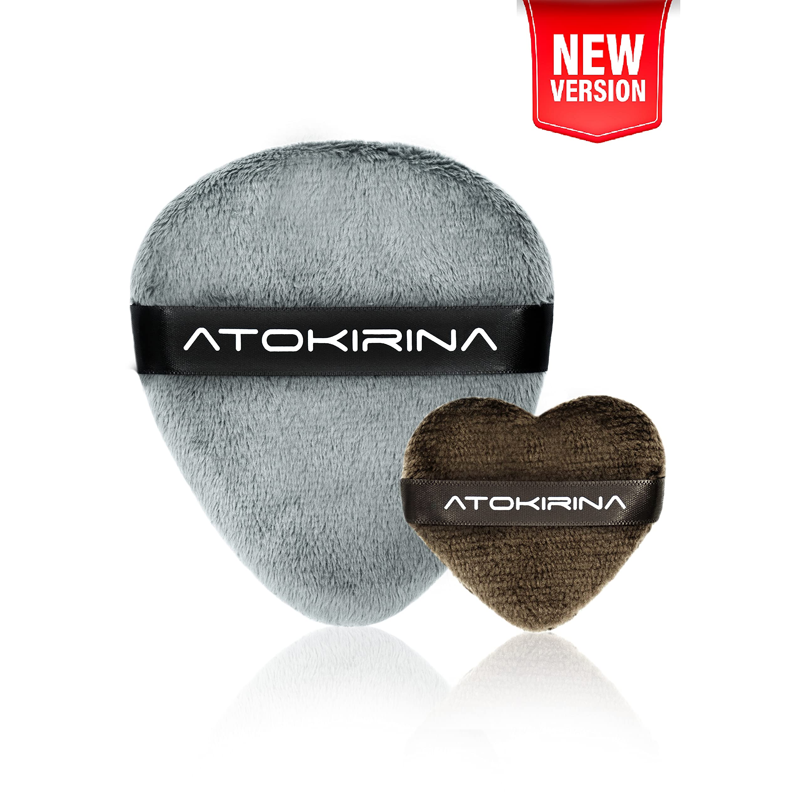 ATOKIRINA Blender Puff 2.0 - Professional Latex-Free Makeup Sponge for Flawless Foundation & Primer Application | Ultra Soft Beauty Blender with Seamless Edges | Perfect for Everyday Makeup, Contouring & Airbrush Finish