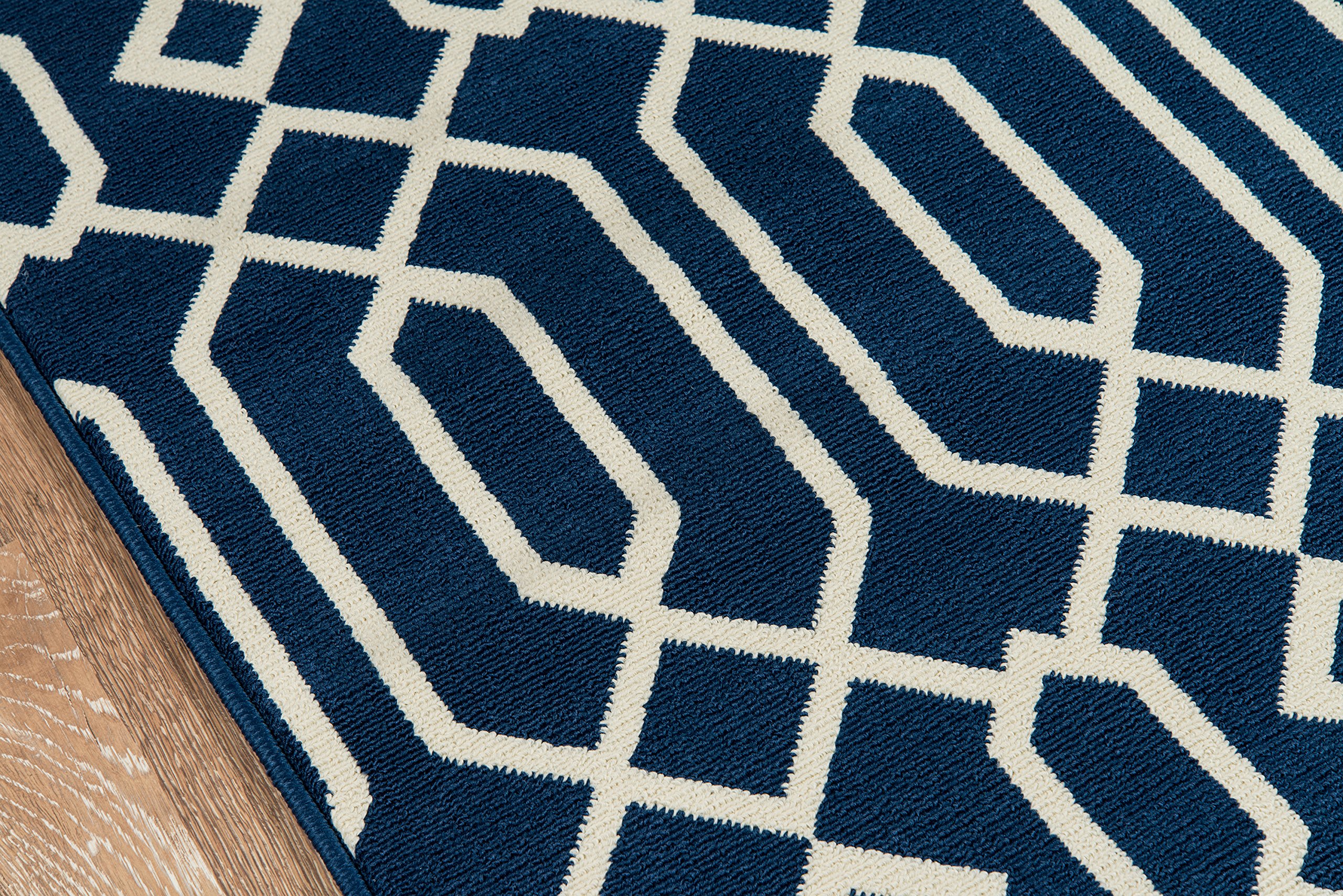 Momeni Baja Collection Contemporary Indoor Outdoor Area Rug - UV Protected Fade Resistant Easy Clean - 2'3