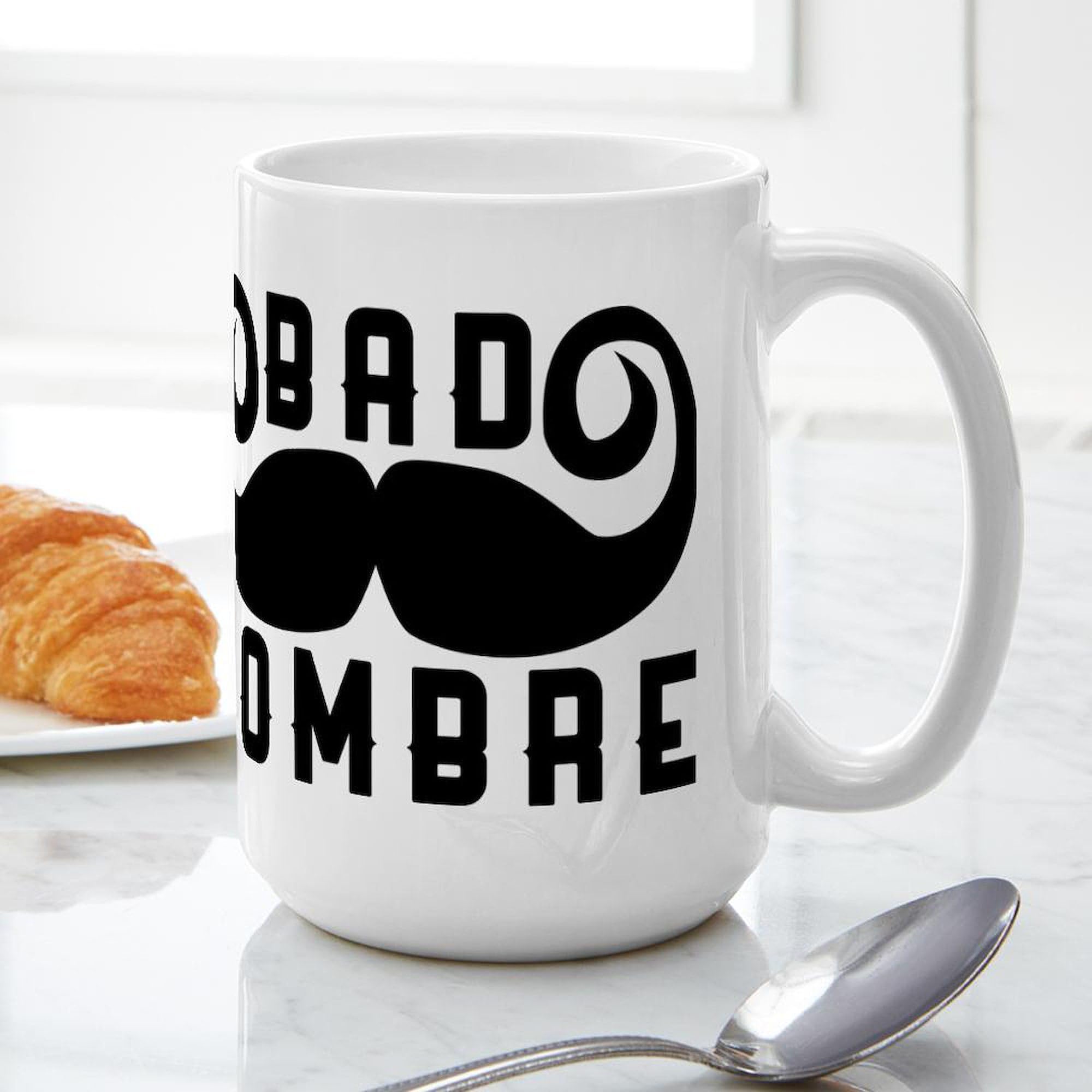 Bad Hombre 15 oz (444 ml) Ceramic Coffee Mug - Funny Novelty Gift for Men & Women - Perfect for Office, Home, or Camping Use
