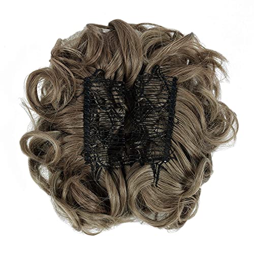 Classic Curly Chignon Hairpiece Bun - Elegant Synthetic Hair Bun for Women | Perfect for Weddings, Prom, Cosplay & Everyday Hairstyles