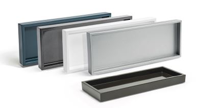 FOH New York Serving Tray Set - 11.75 x 4.5 Inches, 6-Piece Elegant Appetizer Plates for Parties, Entertaining & Home Decor - Perfect for Cocktail Hour, Wedding Receptions & Holiday Gatherings