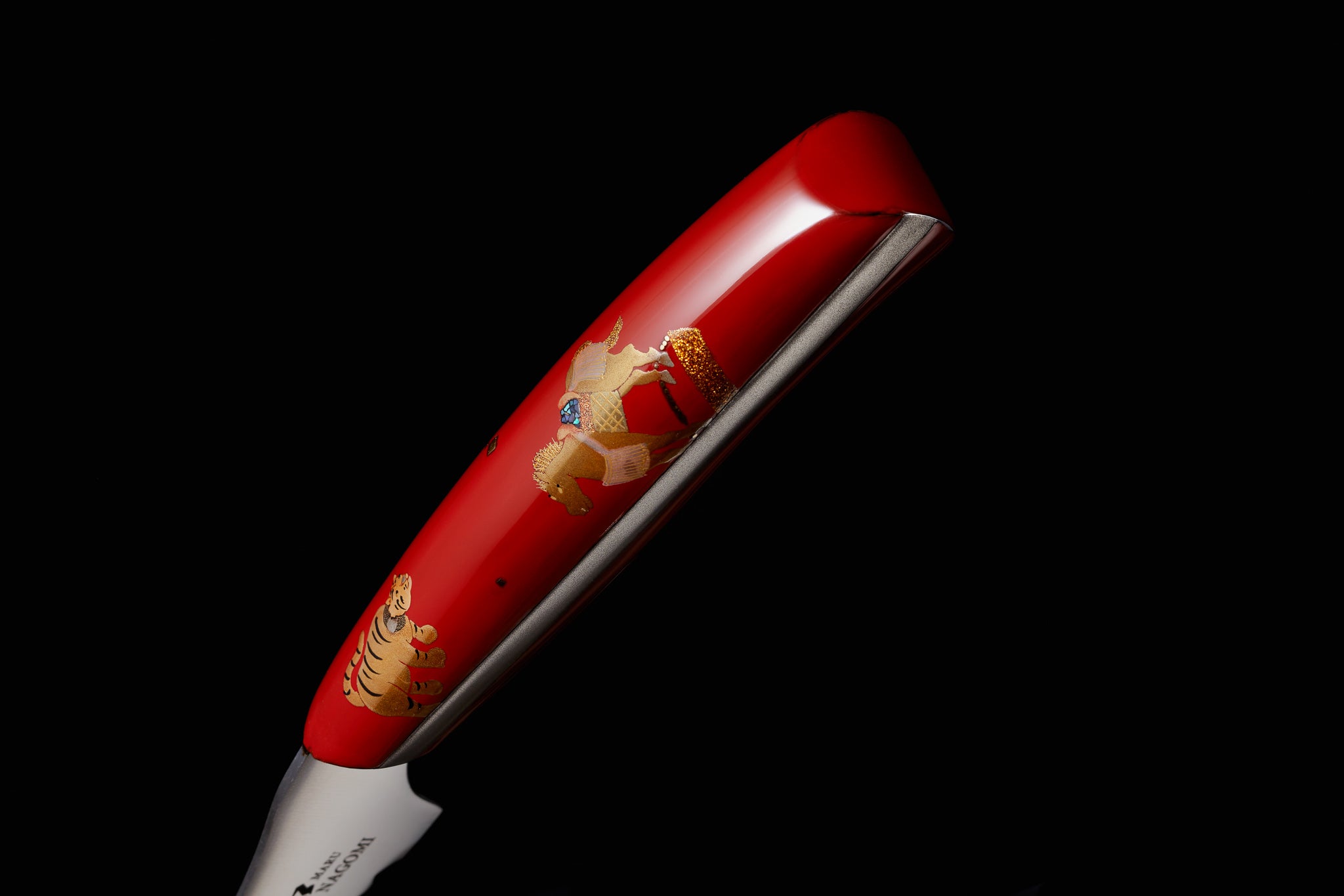Nagomi Japan Makie Handcrafted Cake Knife - Elegant Japanese Lacquerware for Wedding, Birthday & Special Occasion Cakes - Perfect for Cake Cutting & Serving