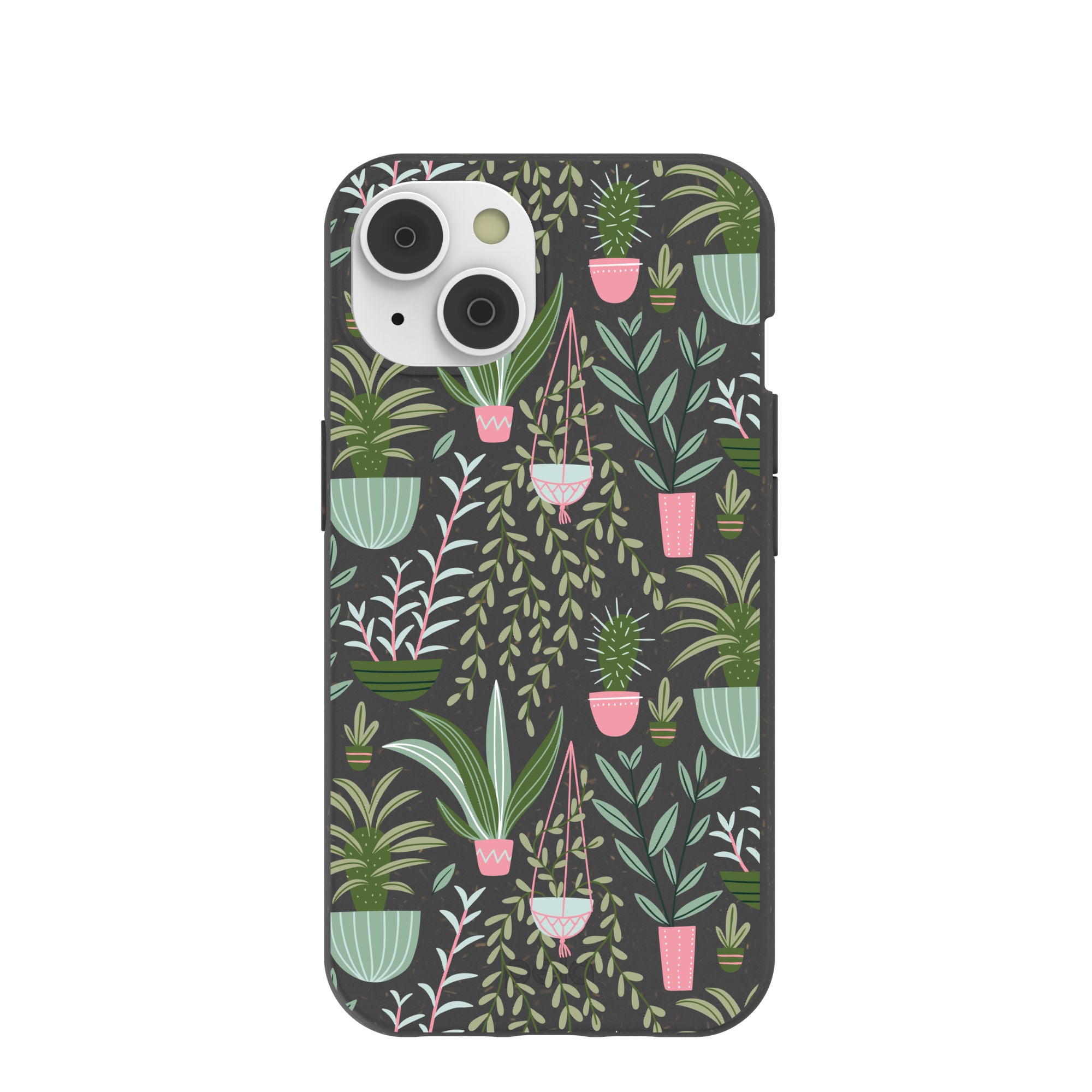 Premium Black Indoor Garden Design iPhone 14/16e Case - Slim Protective Phone Cover for Home & Office Use