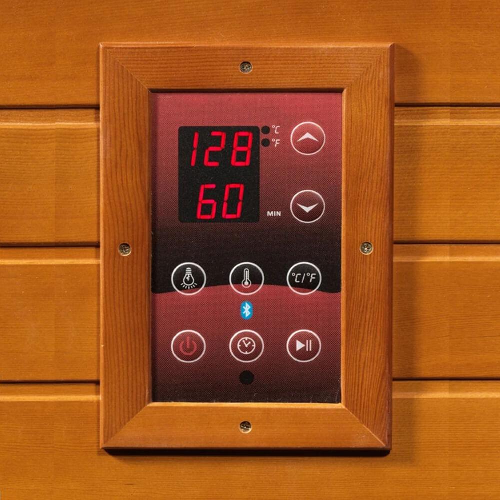 Dynamic Hemming 2-Person Low EMF Far Infrared Sauna DYN-6225-02 for Home Relaxation & Detox Therapy | Portable Wooden Cabin for Wellness & Pain Relief