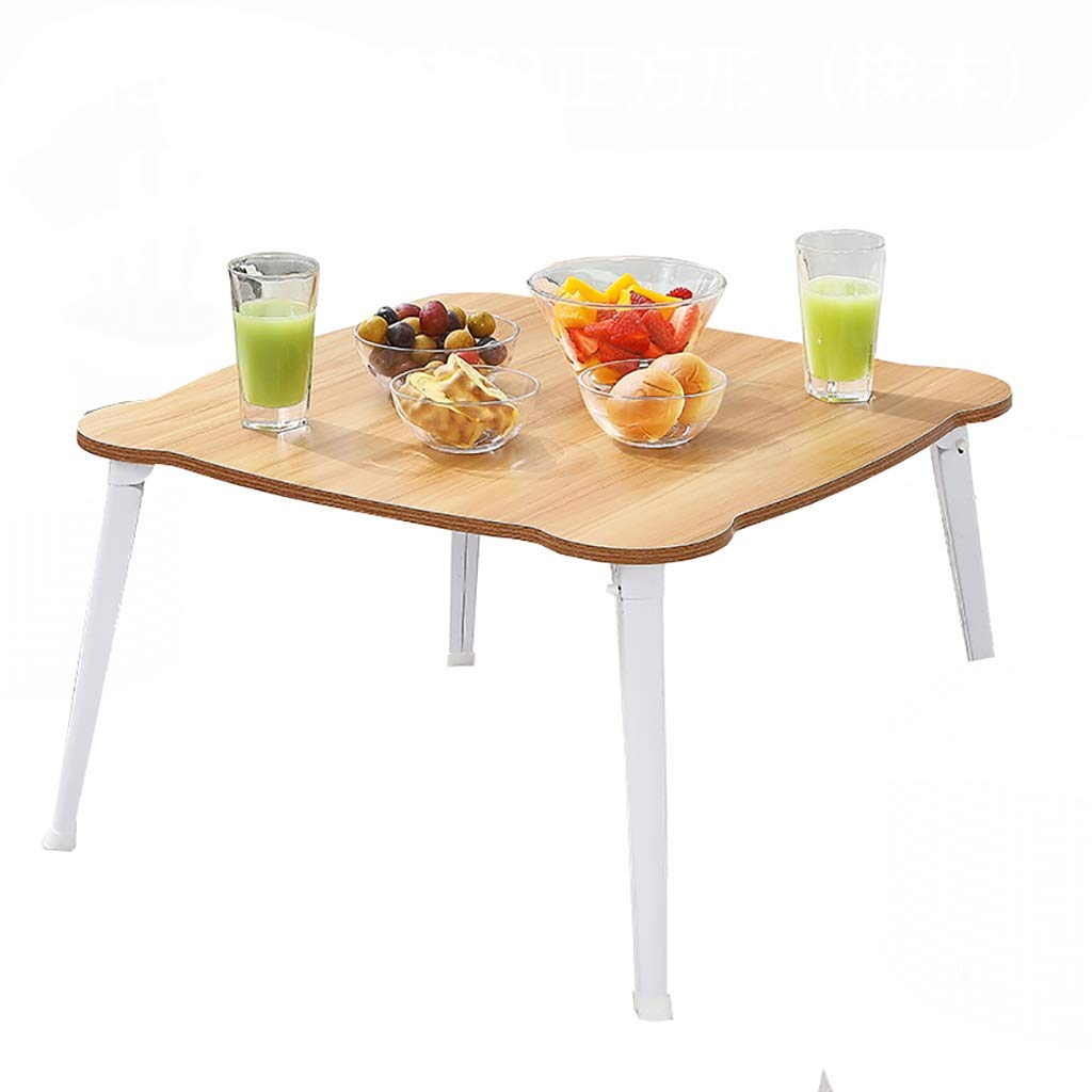 Foldable Square Dining Table - Compact Low Study Desk for Laptop, Home & Office Use - 60x60x29/36cm (4 Colors) - Perfect for Small Spaces, Dorm Rooms & Workspaces