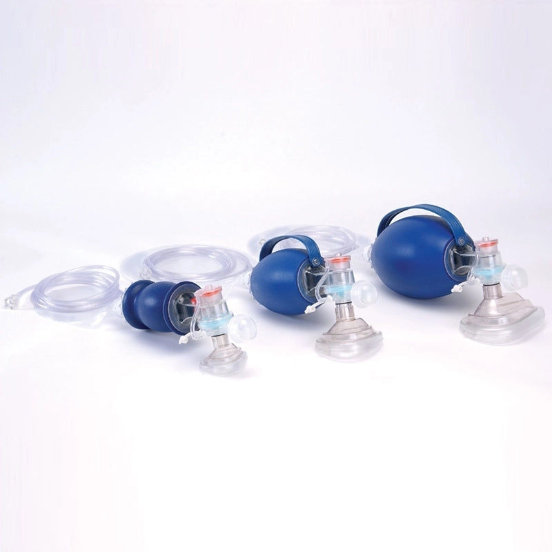 LSP Disposable BVM Resuscitator - Adult & Pediatric Manual Resuscitation Bag - Emergency CPR Ambu Bag for First Aid, Hospitals & EMS Use