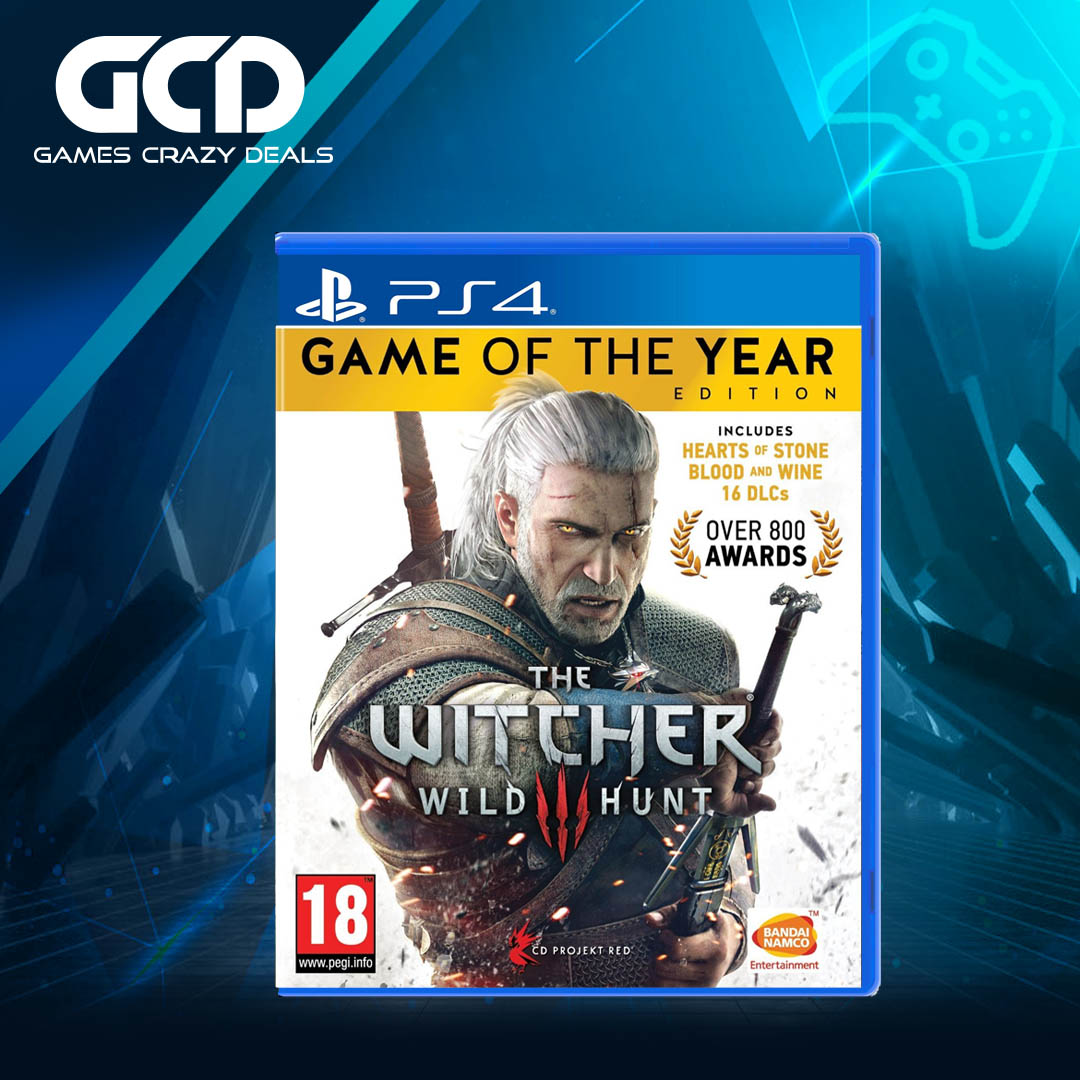 The Witcher 3: Wild Hunt Game of the Year Edition - PS4 Action RPG Game with Expansions | Perfect for Fantasy Adventure Gaming & Collector's Edition Fans