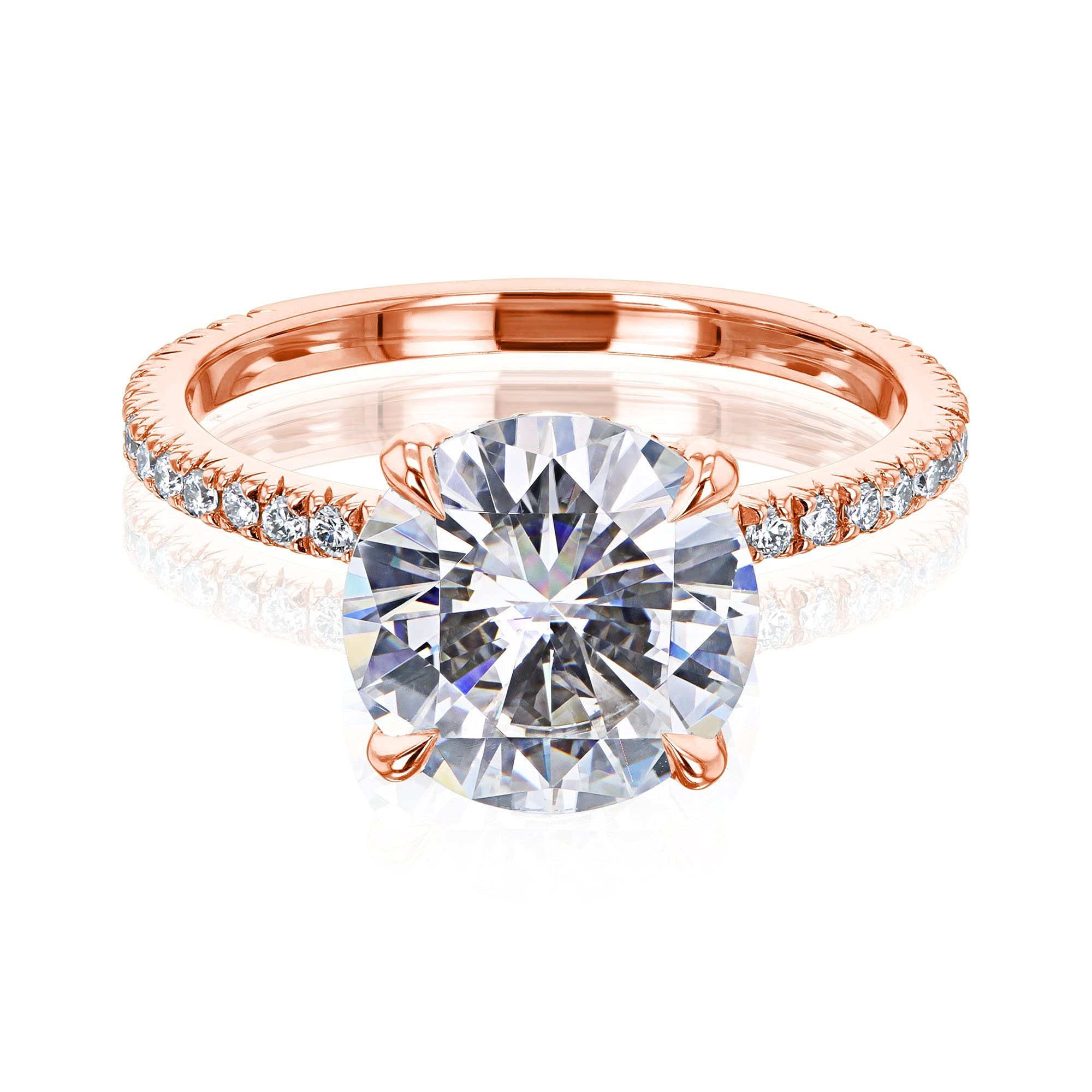 Kobelli Moissanite Wrap Basket Engagement Ring for Women - Elegant Wedding Band, Durable 925 Sterling Silver, Perfect for Proposals & Anniversaries