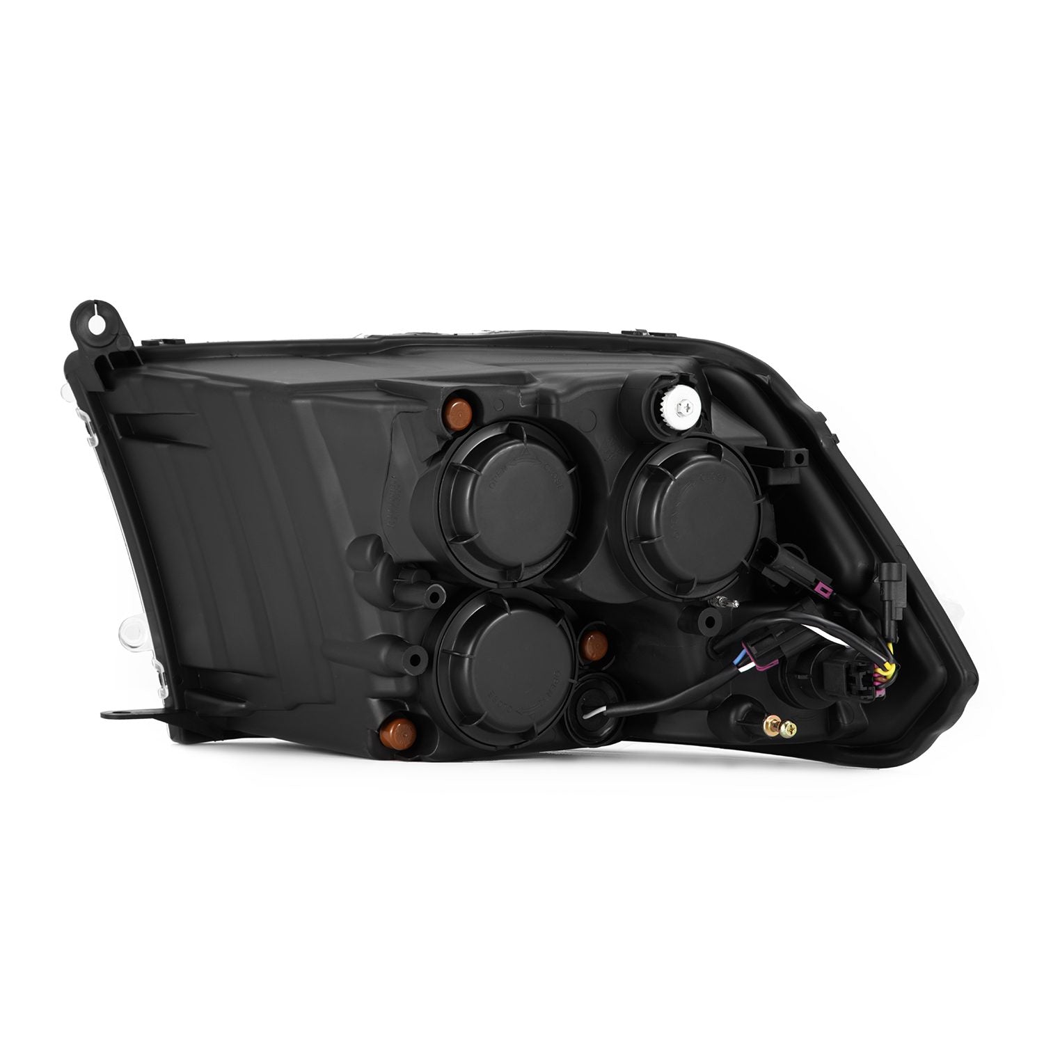 2009-2018 Ram 2500 NOVA Series LED Projector Headlights Alpha Black - High-Performance Lighting for Off-Road & Night Driving