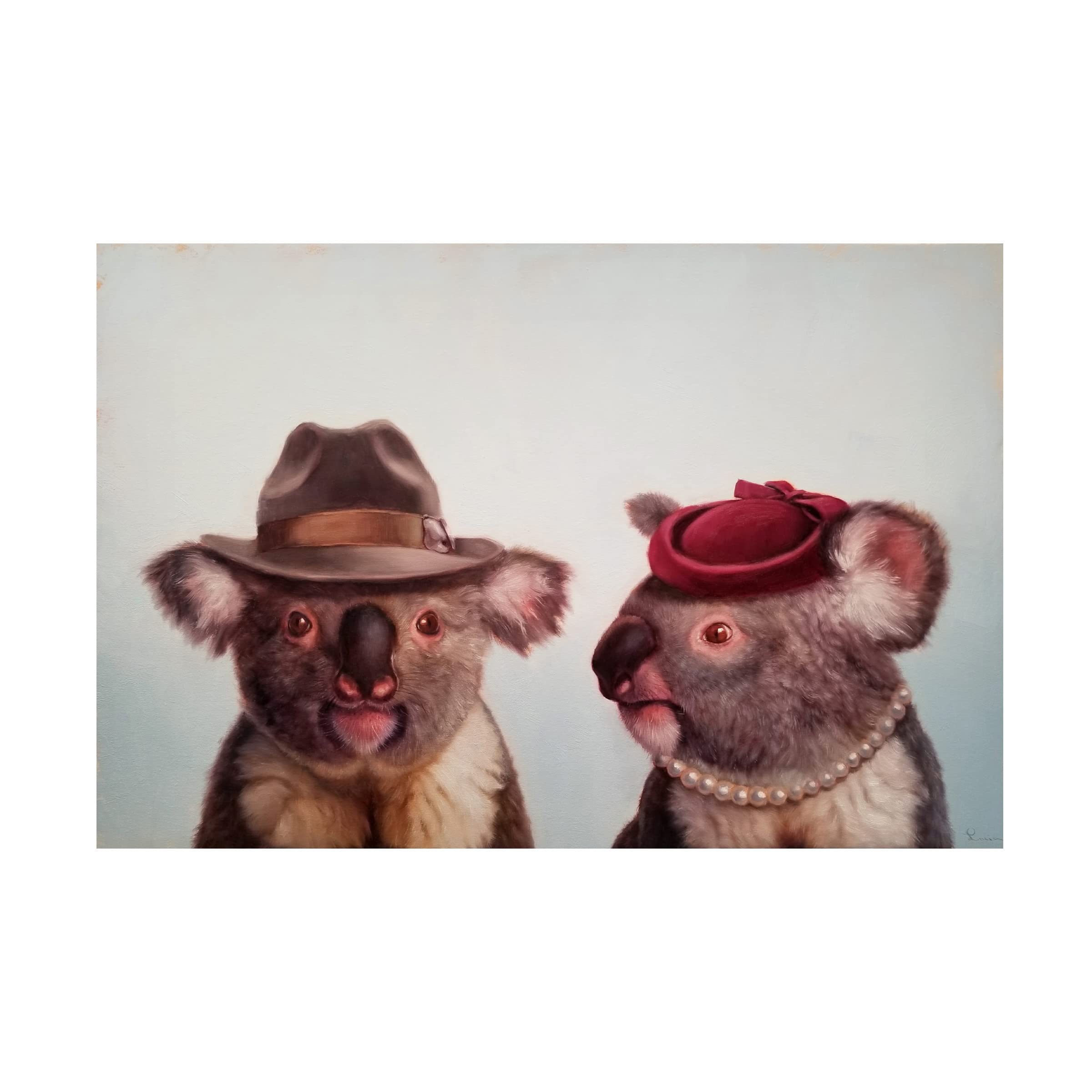 Lucia Heffernan 'Mates' Canvas Art Print - Funny Animal Wall Decor for Living Room, Bedroom & Office - Premium Trademark Fine Art Collection