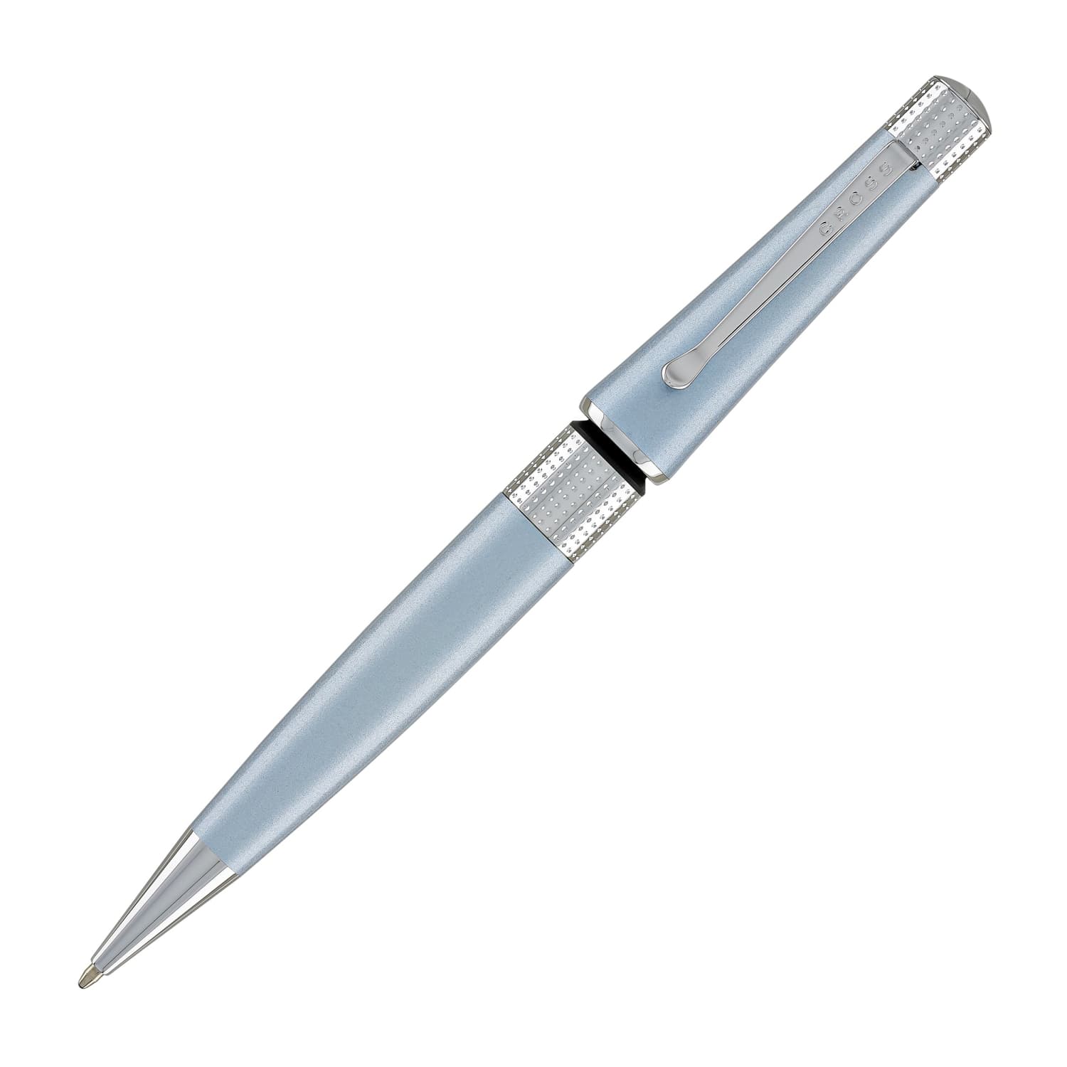 Premium Cross Beverly Ballpoint Pen - Light Blue Elegant Writing Instrument for Office, School & Gift Giving