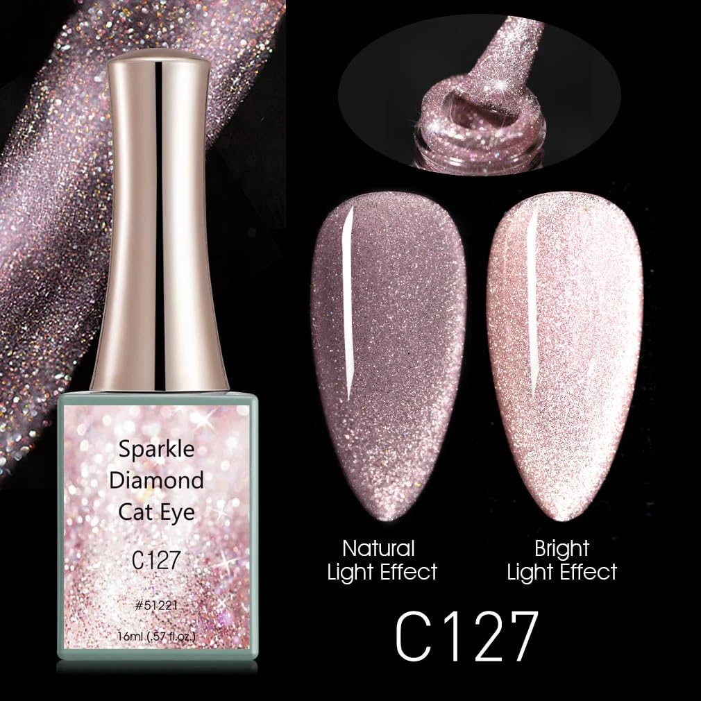 BELLE GAGA™ CANNI Gel Nail Polish Set - 16ml Soak Off LED UV Nail Polish for Manicure, Salon & DIY Home Nail Art (Color C127) - Perfect for Parties, Weddings & Everyday Wear