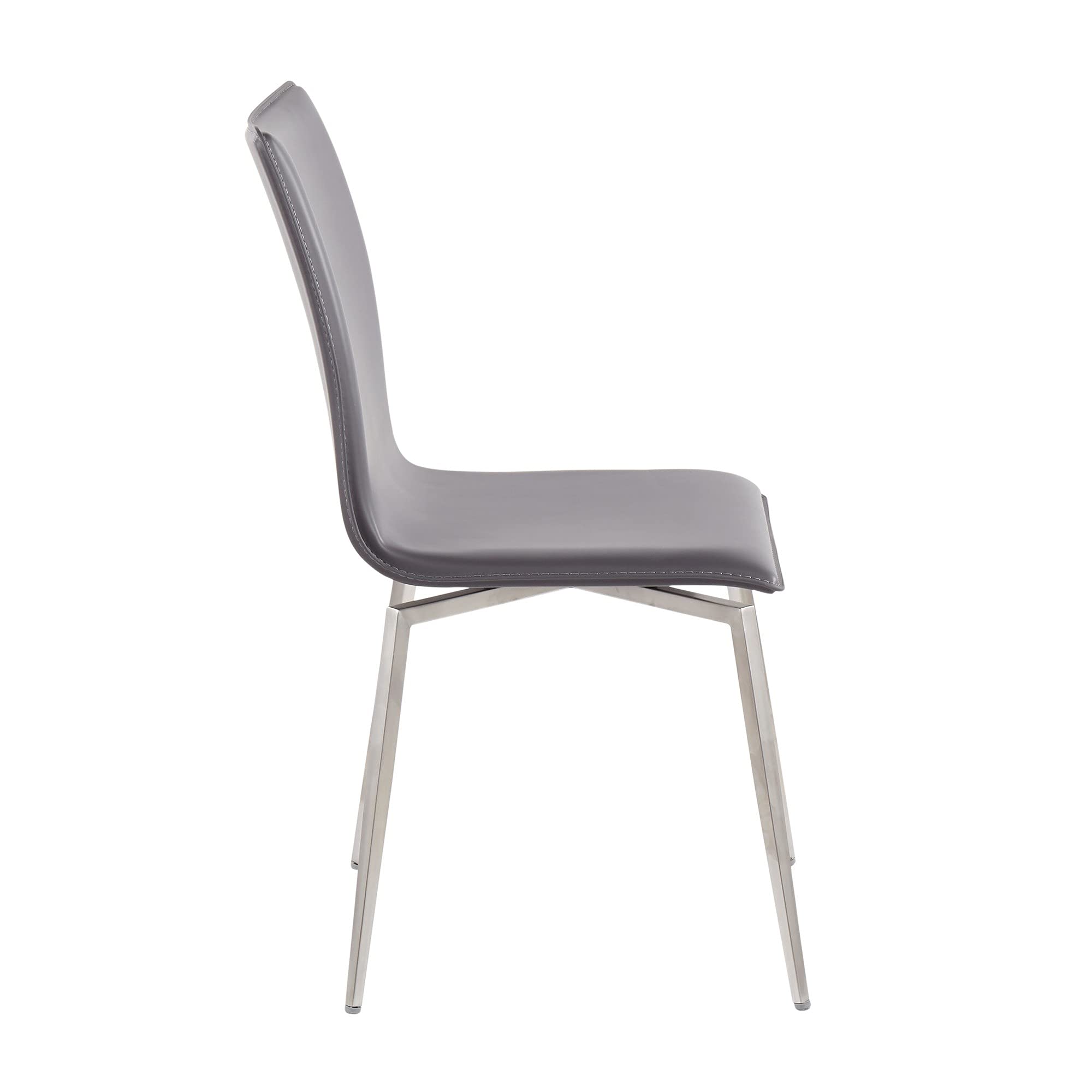 LumiSource Mason Upholstered Dining Chairs Set of 2 - Modern Kitchen Chairs with Comfortable Fabric Seat - Perfect for Dining Room, Breakfast Nook or Home Office