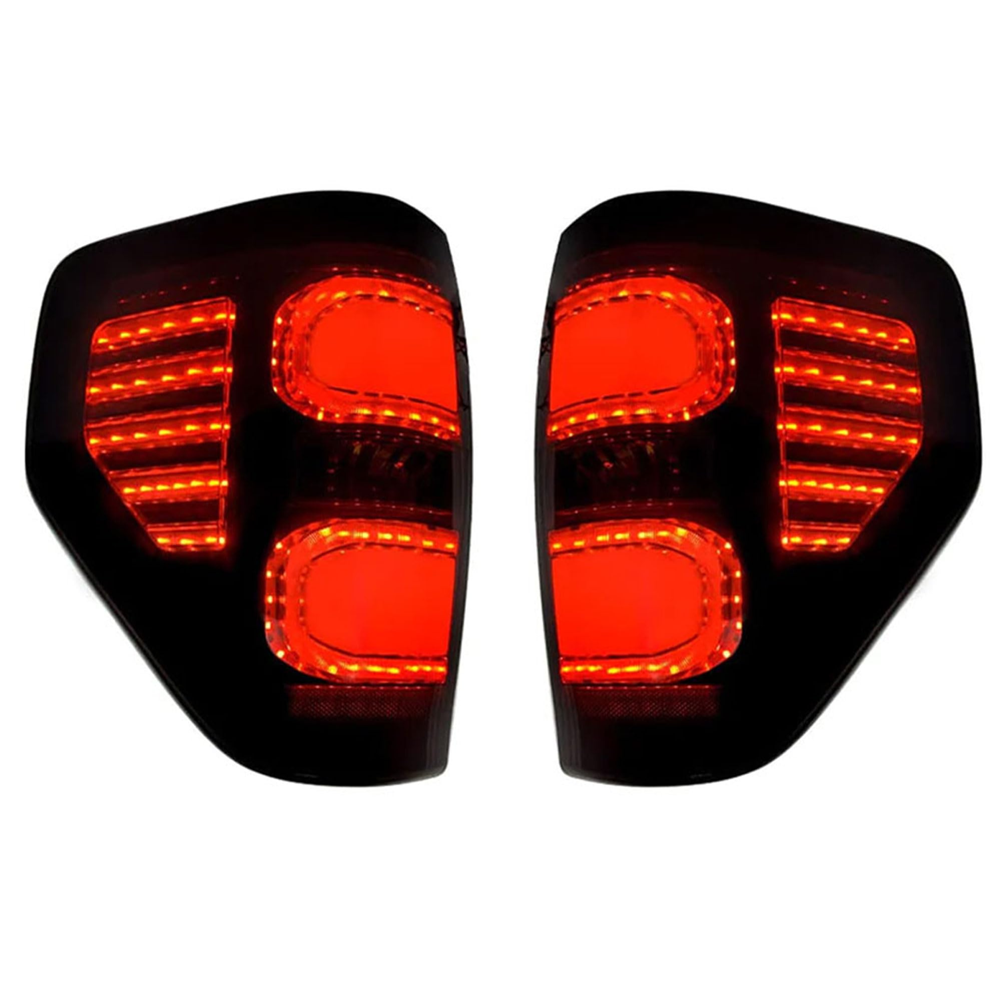 **2009-2014 Ford F150 LED Tail Lights - Smoked Black, Plug & Play, DOT Approved - Upgrade for Enhanced Visibility & Style (Perfect for Night Driving & Custom Builds)**