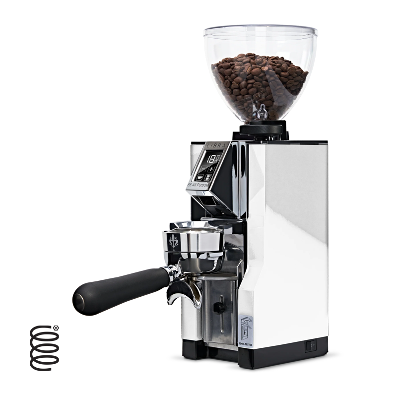 Eureka Mignon Libra 65 AP Grind by Weight Coffee Grinder - White | Precise Dosing for Espresso, Pour Over & French Press Brewing
