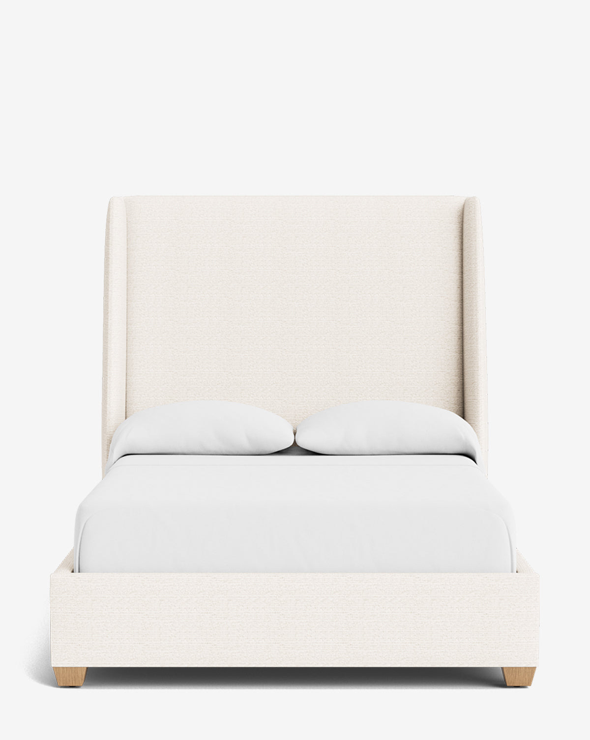Walt Bed Tall Headboard - Queen Size Upholstered Bed Frame with Adjustable Height - Perfect for Modern Bedroom Decor & Small Spaces