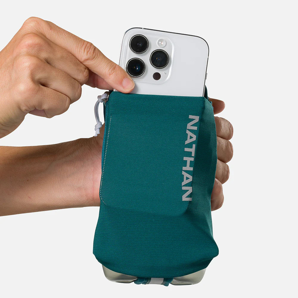 SpeedDraw 2 Insulated Stainless Steel Flask 18oz (Deep Teal/Reflective Silver) - Leakproof Travel Water Bottle for Hiking, Camping & Outdoor Adventures