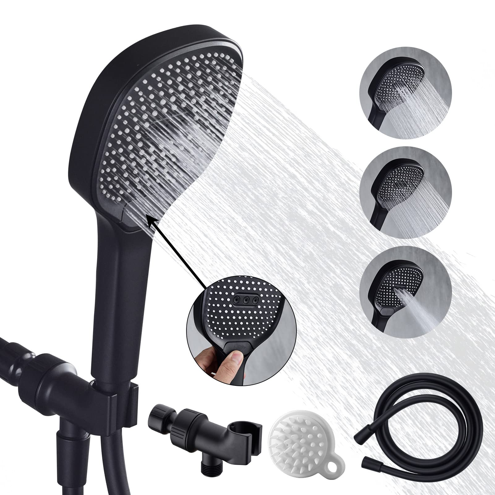 LONANEY High Pressure Handheld Shower Head with 59