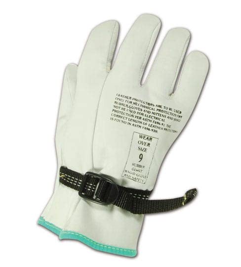MAGID PowerMaster 12501PS Leather Linesmen Work Gloves - 6 Pairs, 9.5