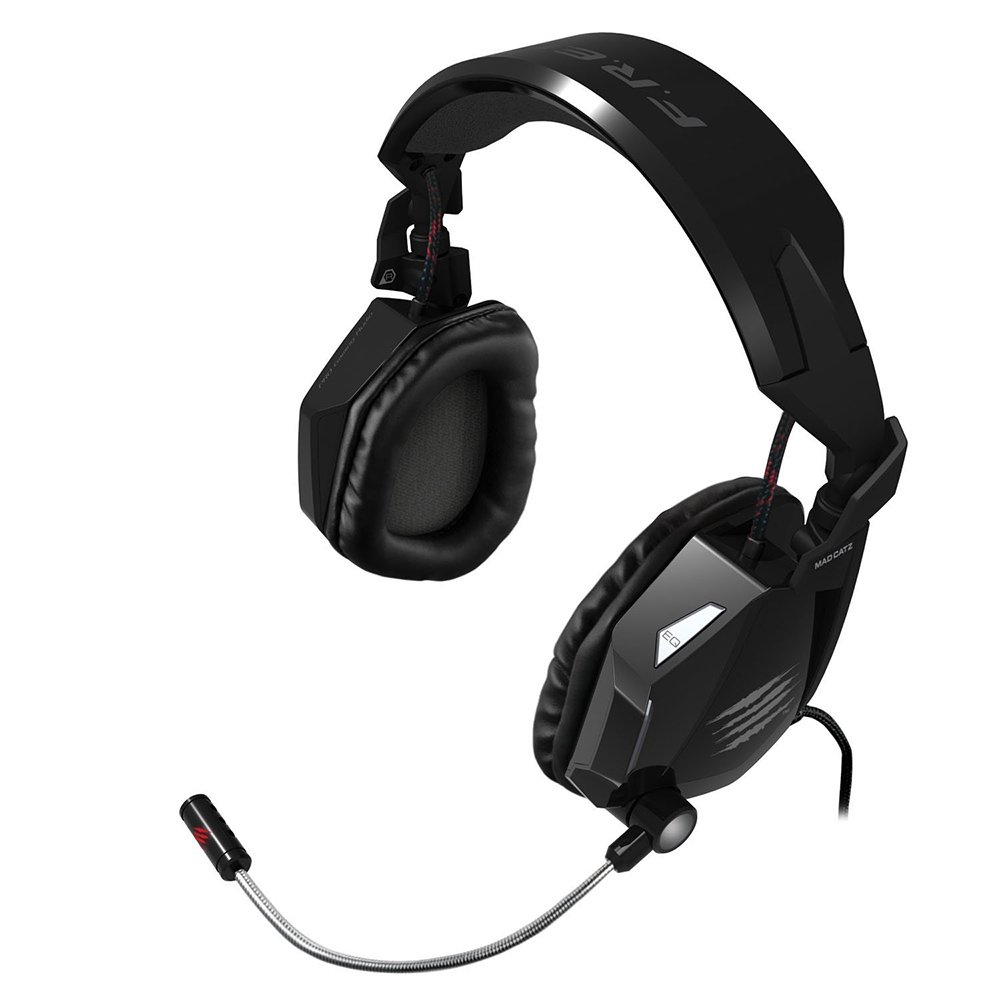 Mad Catz F.R.E.Q.5 Stereo Gaming Headset for PC & Mac - Noise Cancelling Mic, 50mm Drivers, Gloss Black - Perfect for Online Gaming, Streaming & Video Calls