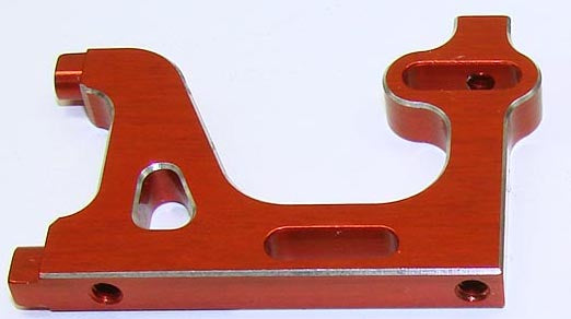 High-Performance Aluminum LCG Motor Plate - Lightweight & Durable Red Anodized Upgrade for RC Crawlers & Rock Racers - Perfect for Off-Road Racing & Scale Model Customization