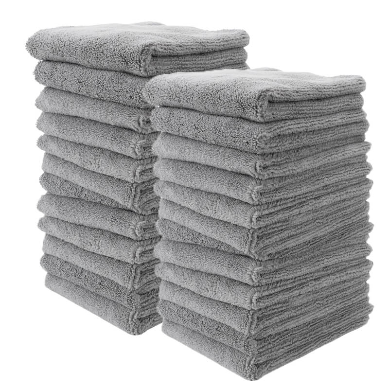 Premium Edgeless Microfiber Towel 16x16 Inches (380GSM) - Ultra Soft & Highly Absorbent for Gym, Travel, Camping & Sports