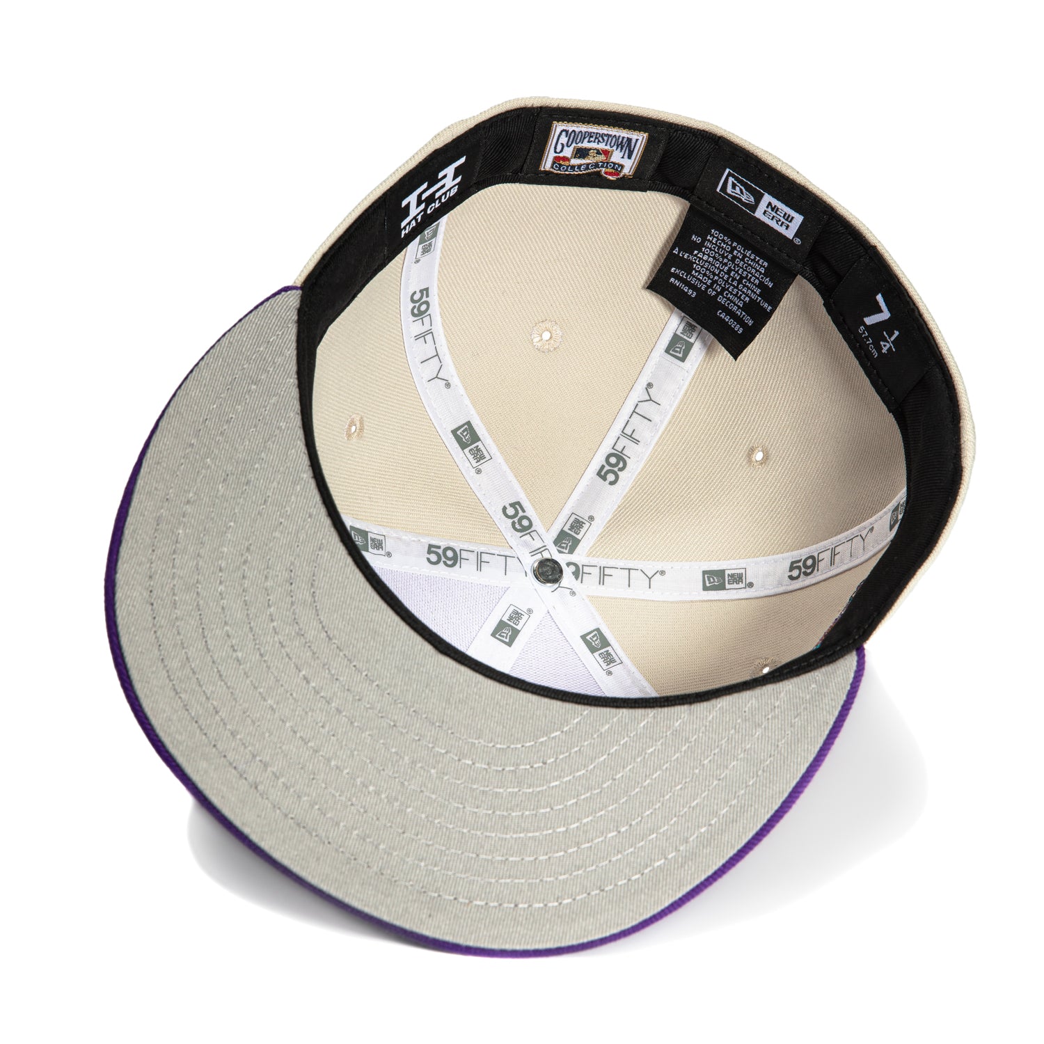 New Era 59Fifty Flawless Script Arizona Diamondbacks 20th Anniversary Champions Patch Snapback Hat - Stone Purple | MLB Baseball Cap for Fans & Collectors | Game Day, Casual Wear & Sports Events