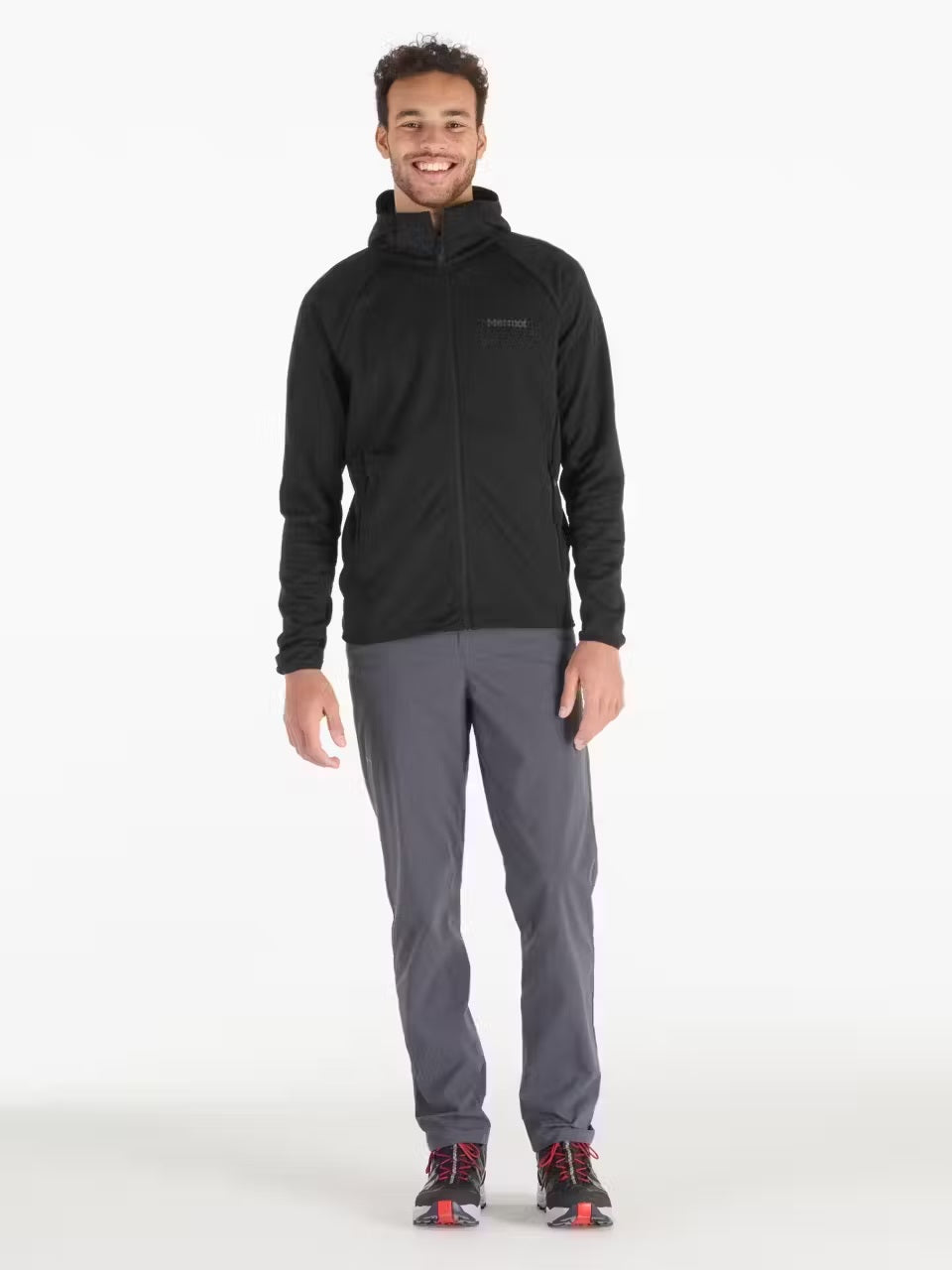 Marmot Leconte Men's Full Zip Hoody Fleece Jacket - Lightweight Warm Outdoor Hiking & Camping Pullover for Cold Weather