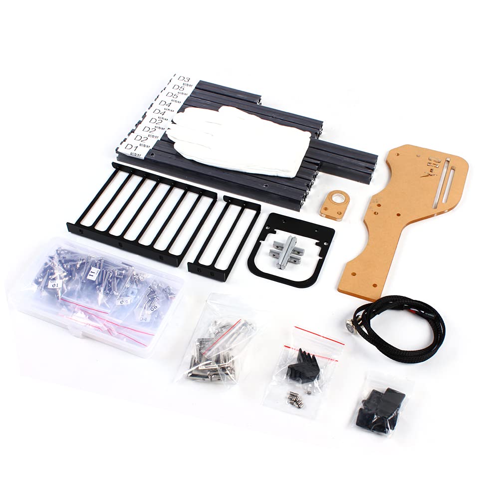 ATX Motherboard Case Rack - DIY Computer Chassis Set for ATX/M-ATX/ITX Open Frame Vertical Test Stand - PC Build & Repair Workbench (Black) - Perfect for PC Assembly, Hardware Testing & Tech Projects
