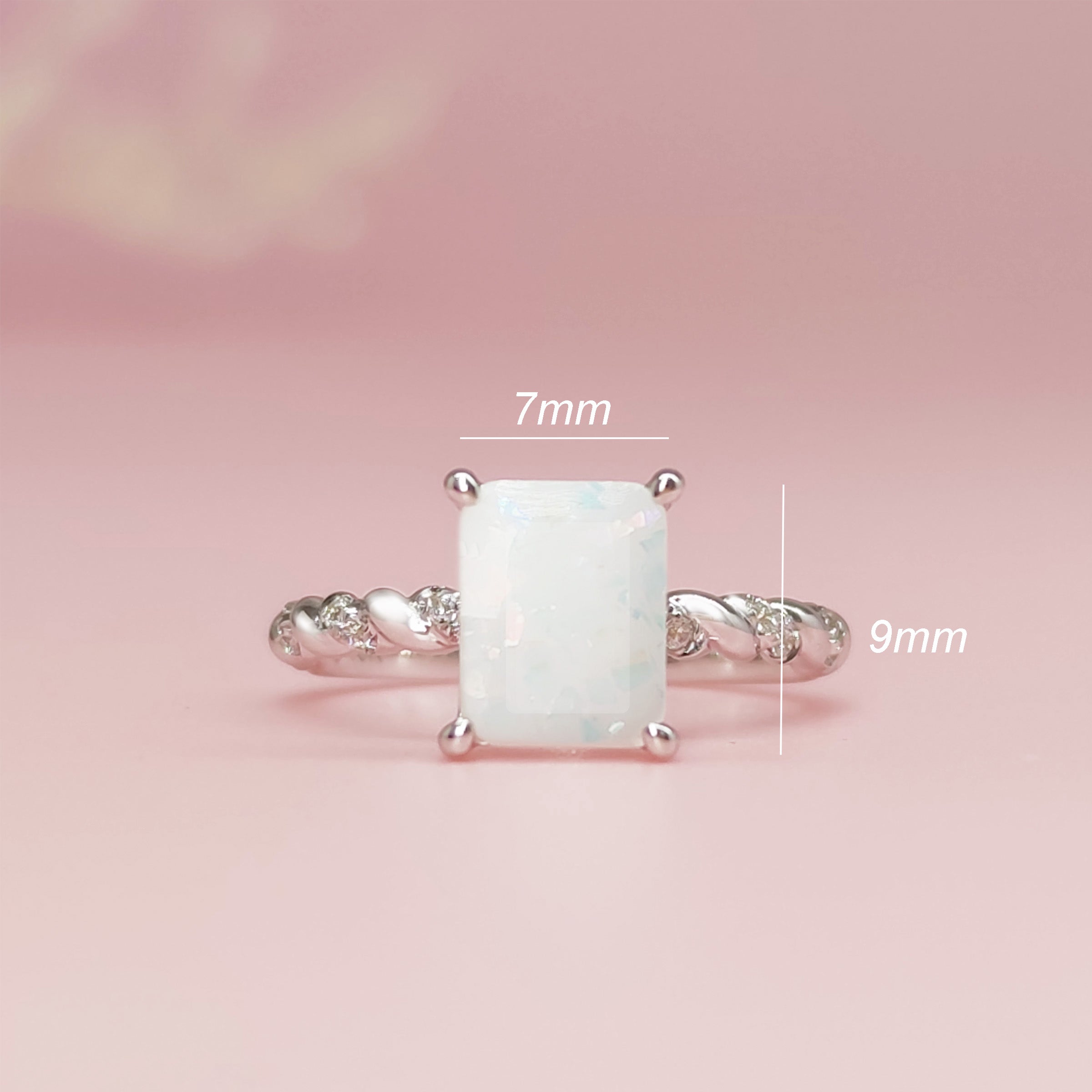 Twisted Elegance Band: Rectangular Twist Solid Gold Breast Milk Ring - Perfect for Nursing Mothers, Breastfeeding Jewelry, Unique Mom Gift for Pregnancy & Postpartum