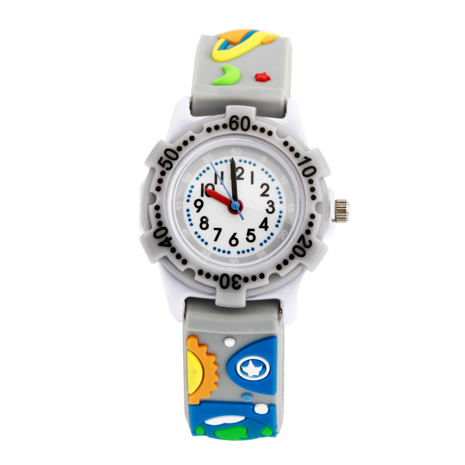 Kids Waterproof Watch for Boys & Girls 3-10 Years - Cute 3D Cartoon Silicone Band for School & Play