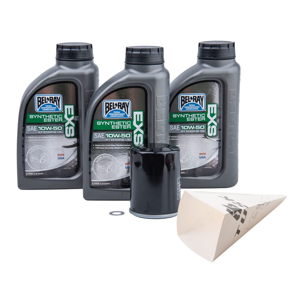 Bel-Ray EXS Synthetic Ester 10W-50 4-Stroke Oil Change Kit for 2022 POLARIS GENERAL XP 1000 Deluxe - High Performance Engine Protection for Off-Road Adventures & UTV Maintenance