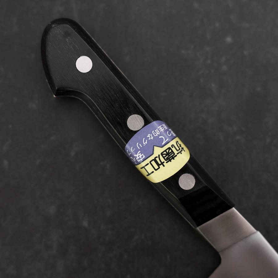 Premium Santoku Knife 165mm - VG-1 Stainless Steel Blade with Polished Finish & Ergonomic Black Handle - Perfect for Slicing, Dicing, and Chopping Vegetables, Meat, and Fish in Professional Kitchens or Home Cooking