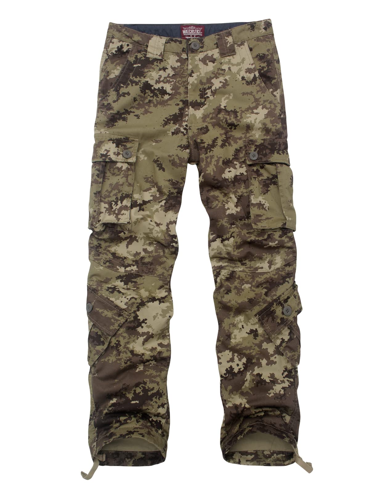 Men's Wild Camouflage Cargo Pants - Tactical Outdoor Hiking Hunting Military Style Pants for Adventure & Casual Wear