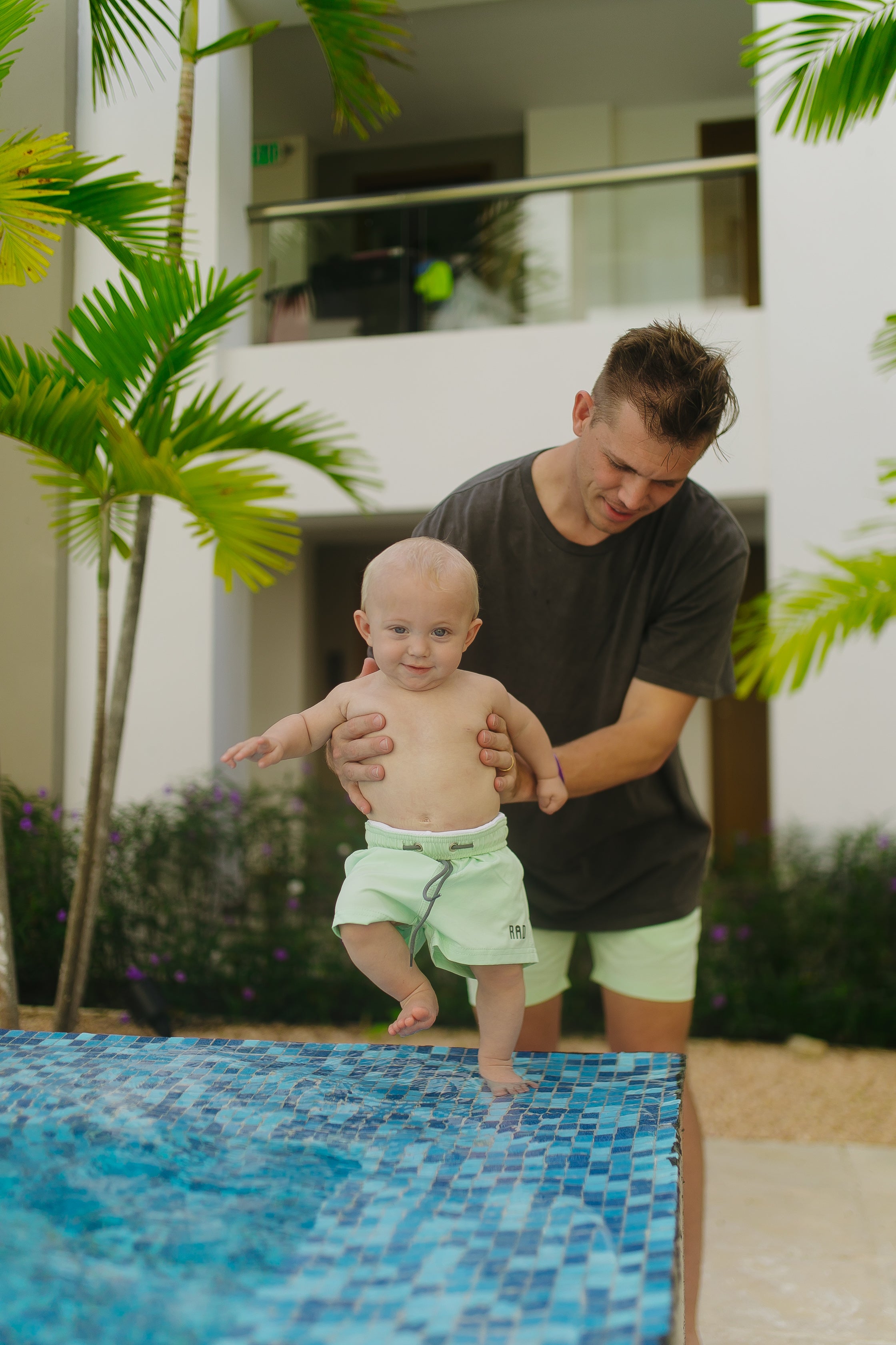 Jacob Green Boys' Swim Trunks - Quick-Dry Board Shorts for Swimming, Beach & Surfing - Comfortable & Stylish Swimwear for Kids