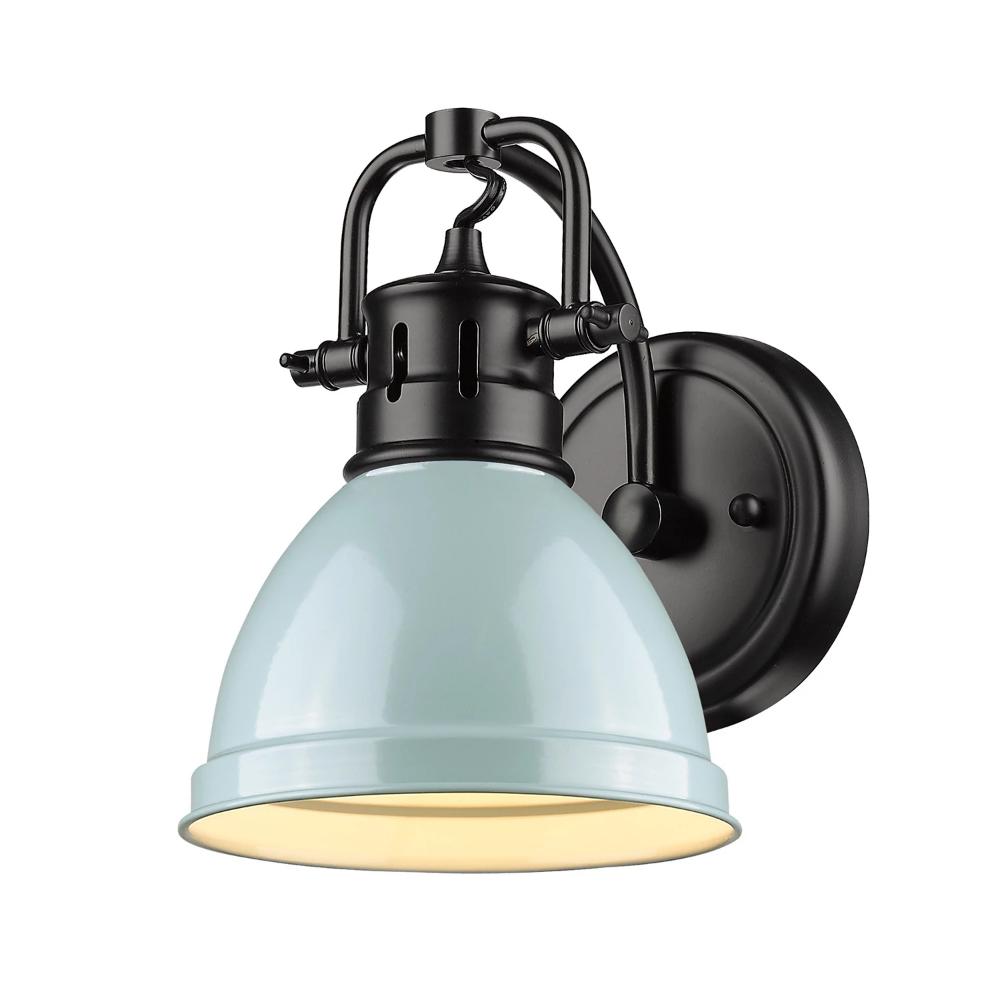 Black Elm 1-Light Bathroom Vanity Light Fixture - Modern Sconce for Bathroom Mirror Lighting, Perfect for Home & Hotel Decor