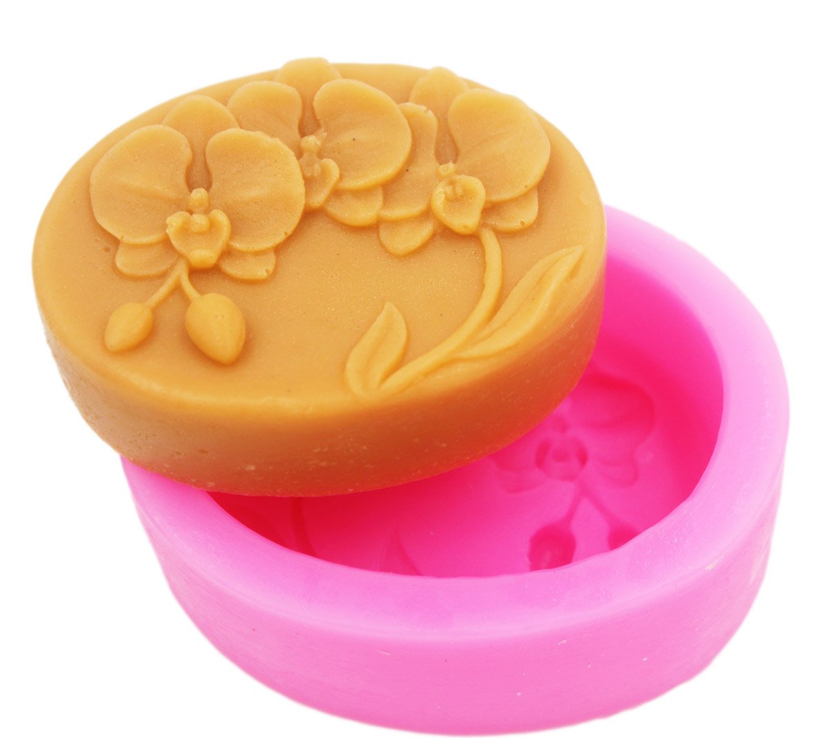 Orchid 50145 Silicone Soap Mold Set - DIY Handmade Soap Making Kit for Crafting, Bath Bombs & Candle Making - Perfect for Home Spa, Gifts & Art Projects (S103)