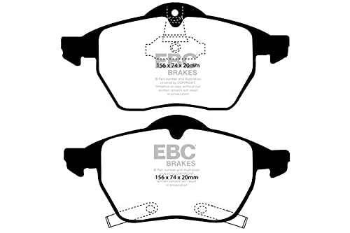 EBC Brakes DP41187R Yellowstuff Performance Brake Pads - High-Temperature Racing & Street Use for Sports Cars & Trucks