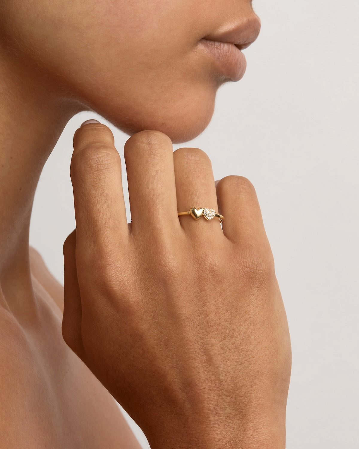 18k Gold Vermeil Always By Your Side Ring - Elegant Stackable Dainty Ring for Women, Perfect for Everyday Wear, Anniversary Gift & Promise Rings